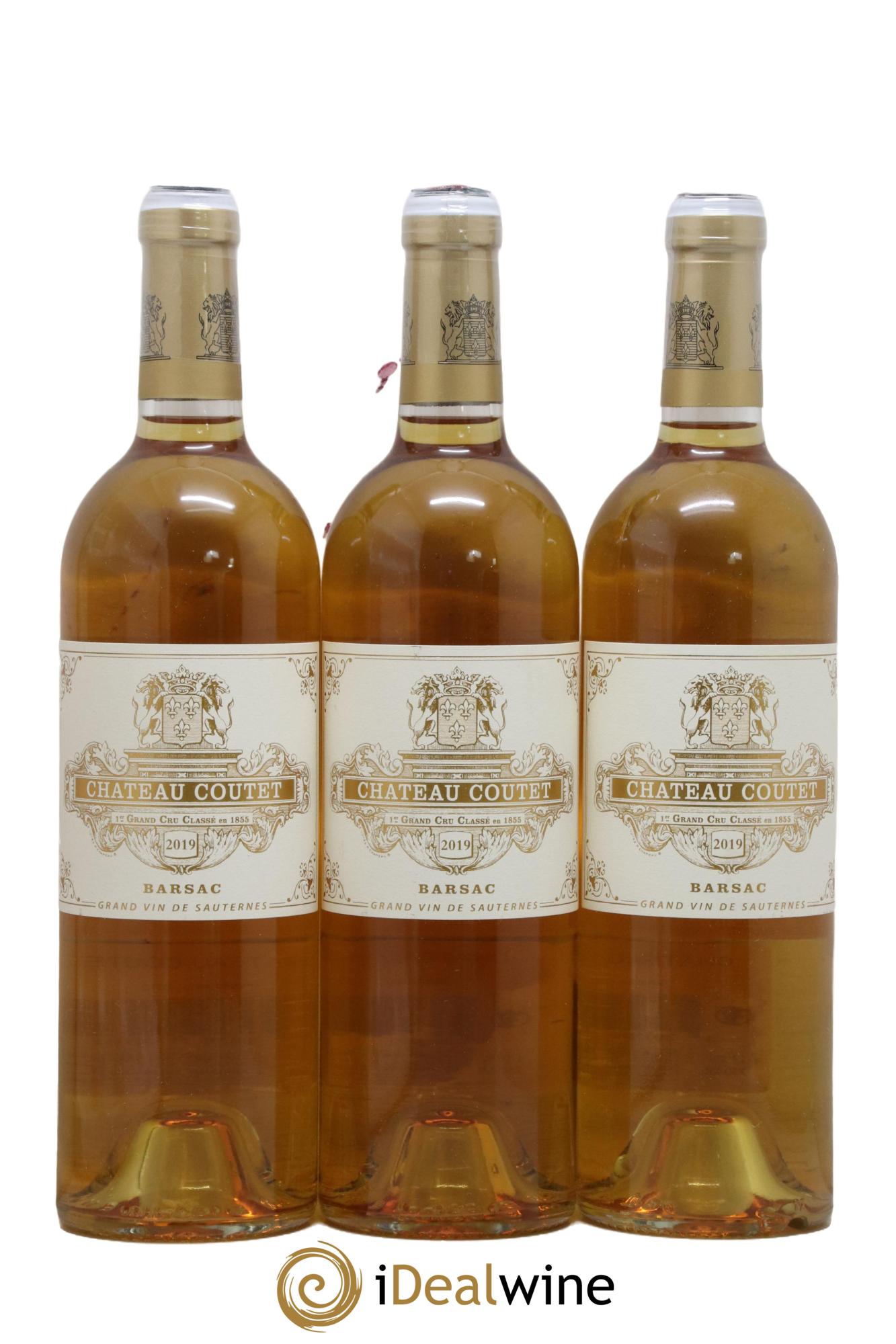 Château Coutet 1er Grand Cru Classé 2019 - Lotto di 3 bottiglie - 0