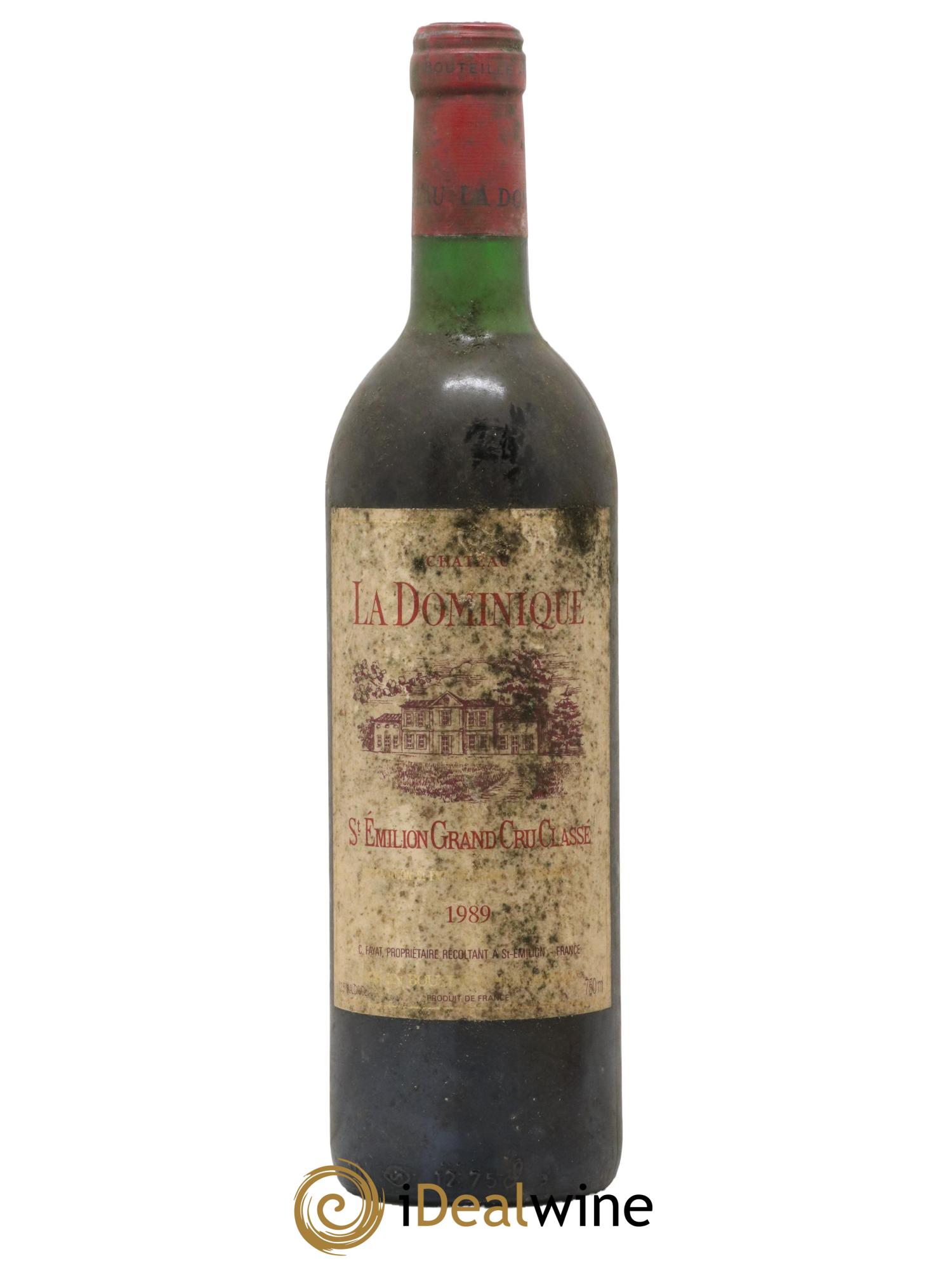 Château la Dominique Grand Cru Classé 1989 - Lot de 1 bouteille - 0