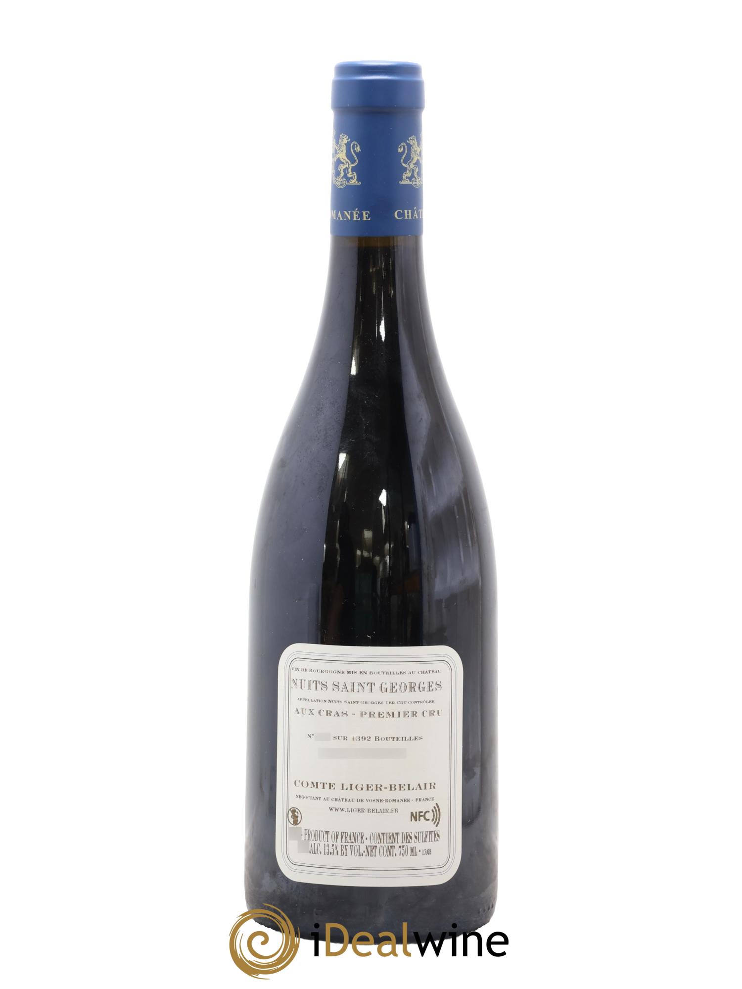 Nuits-Saint-Georges 1er Cru Aux Cras Comte Liger-Belair (Domaine du) 2016 - Lot of 1 bottle - 1