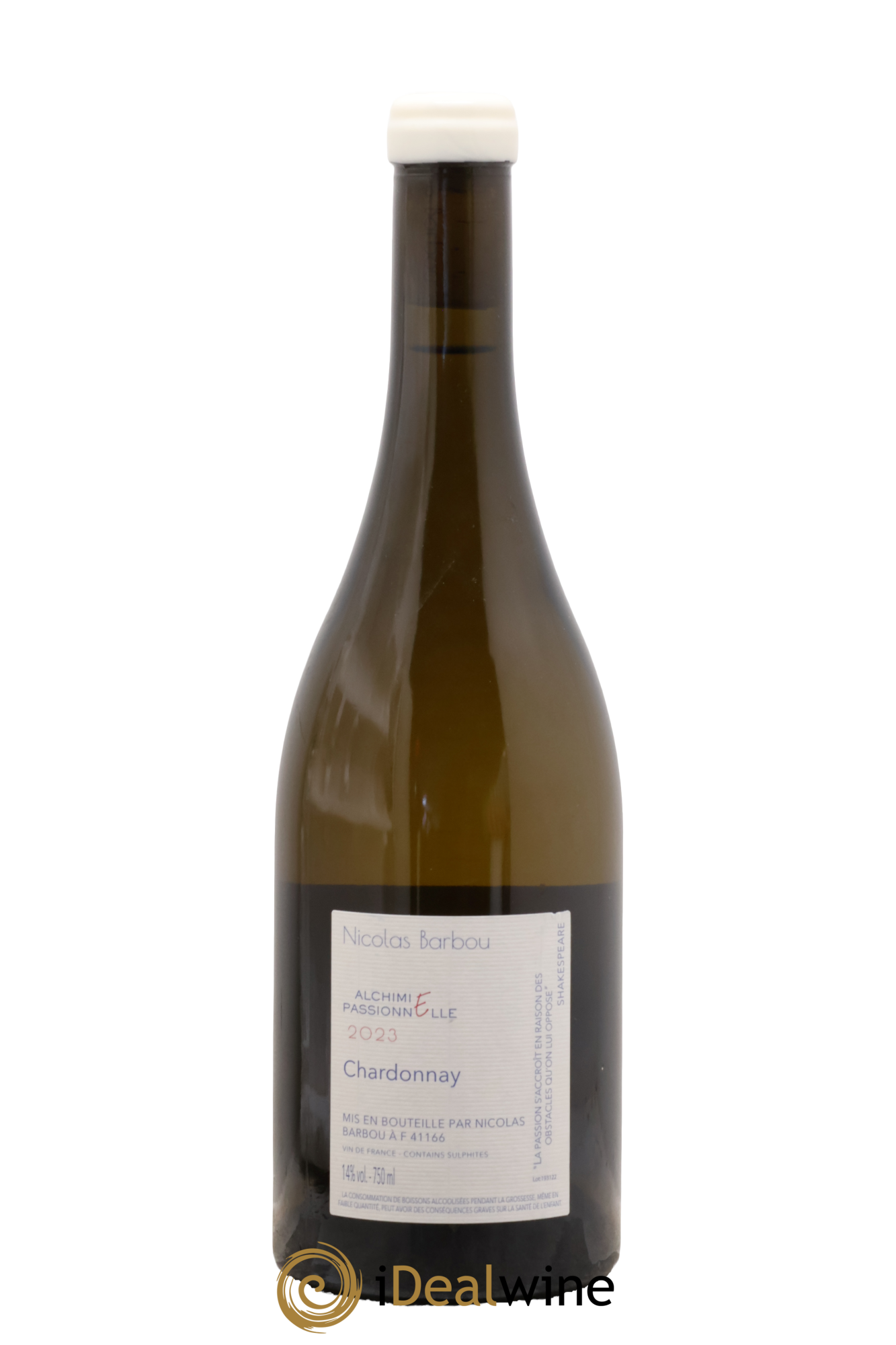 Vin de France  Alchimie Passionnelle Nicolas Barbou 2023 - Lotto di 1 bottiglia - 1