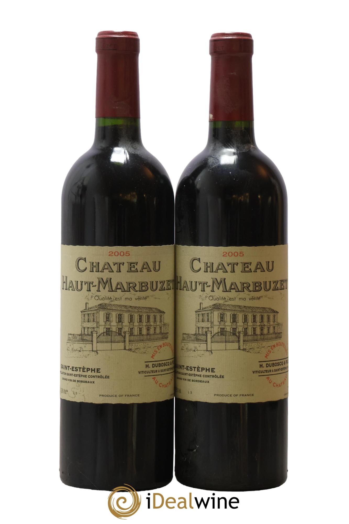 Château Haut Marbuzet 2005 - Lot de 2 bouteilles - 0