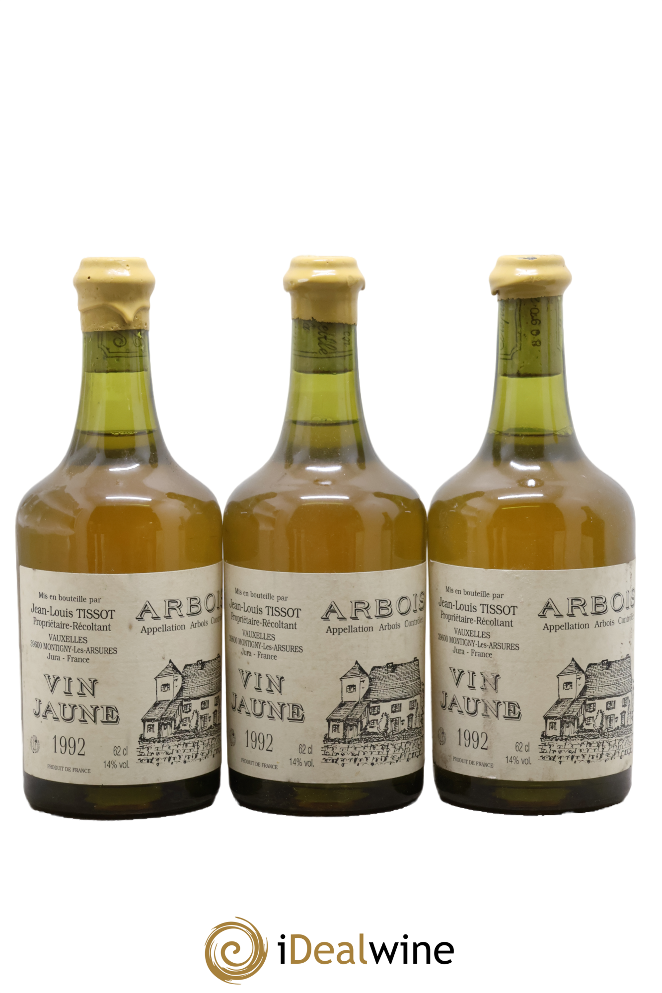Arbois Vin Jaune Jean-Louis Tissot 1992 - Lot de 3 clavelins - 0