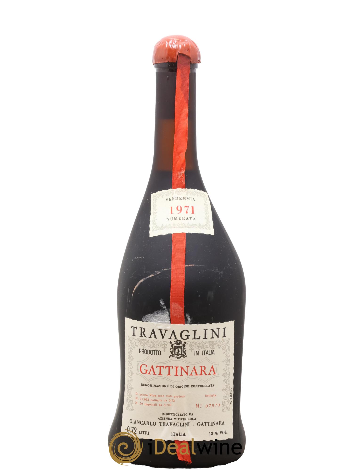 Gattinara DOCG Travaglini 1971 - Lotto di 1 bottiglia - 0