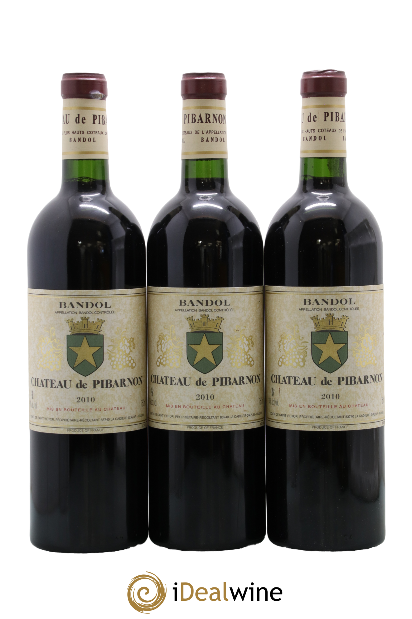 Bandol Château de Pibarnon Comte de Saint-Victor 2010 - Posten von 3 Flaschen - 0