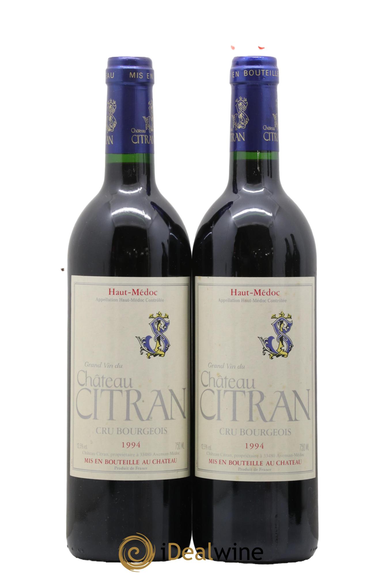 Château Citran Cru Bourgeois 1994 - Lotto di 2 bottiglie - 0