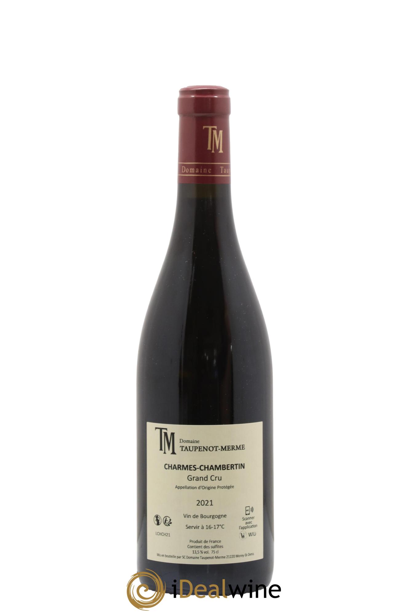 Charmes-Chambertin Grand Cru Taupenot-Merme 2021 - Lot de 1 bouteille - 1