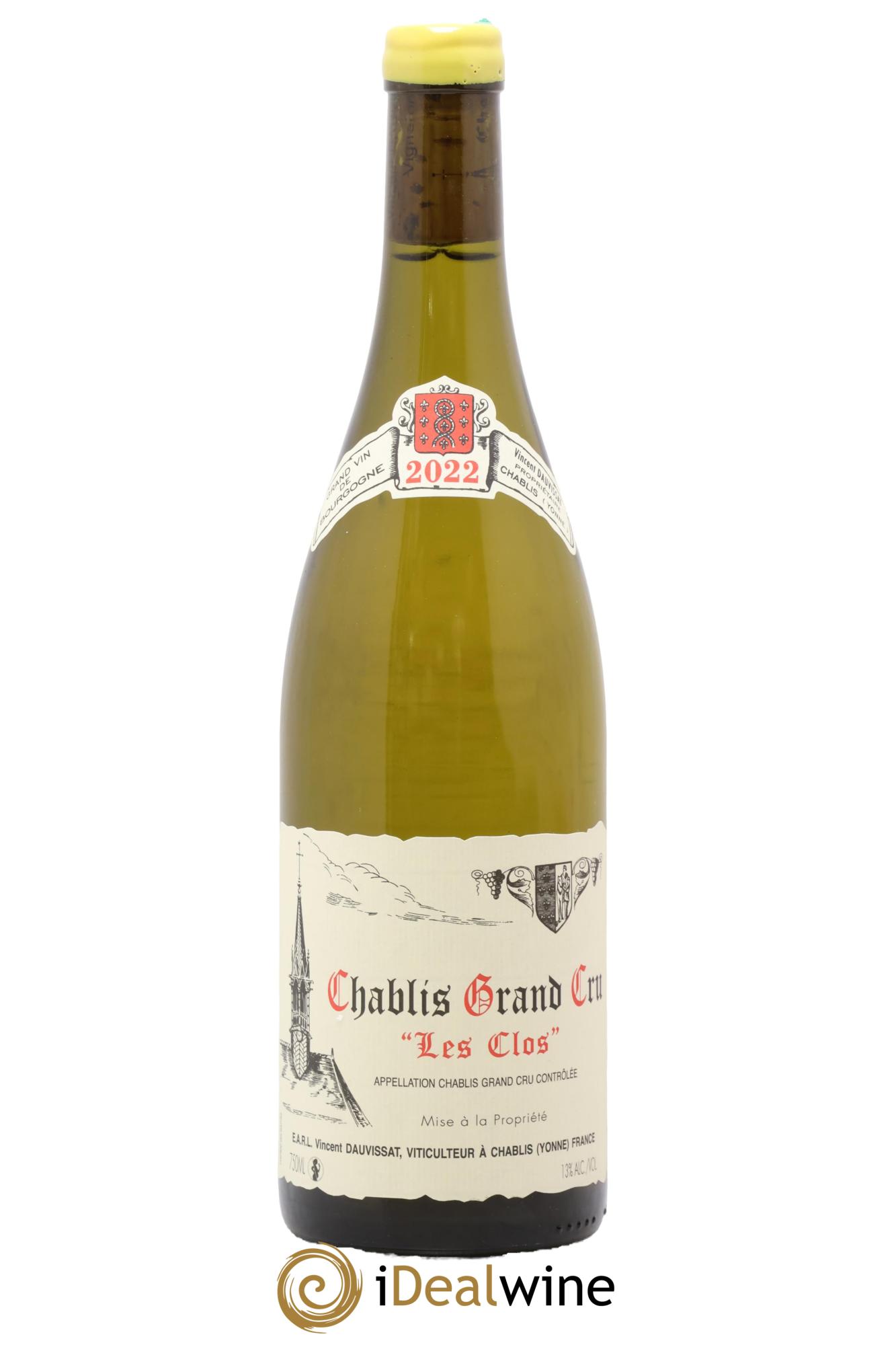 Chablis Grand Cru Les Clos Vincent Dauvissat (Domaine) 2022 - Posten von 1 Flasche - 0