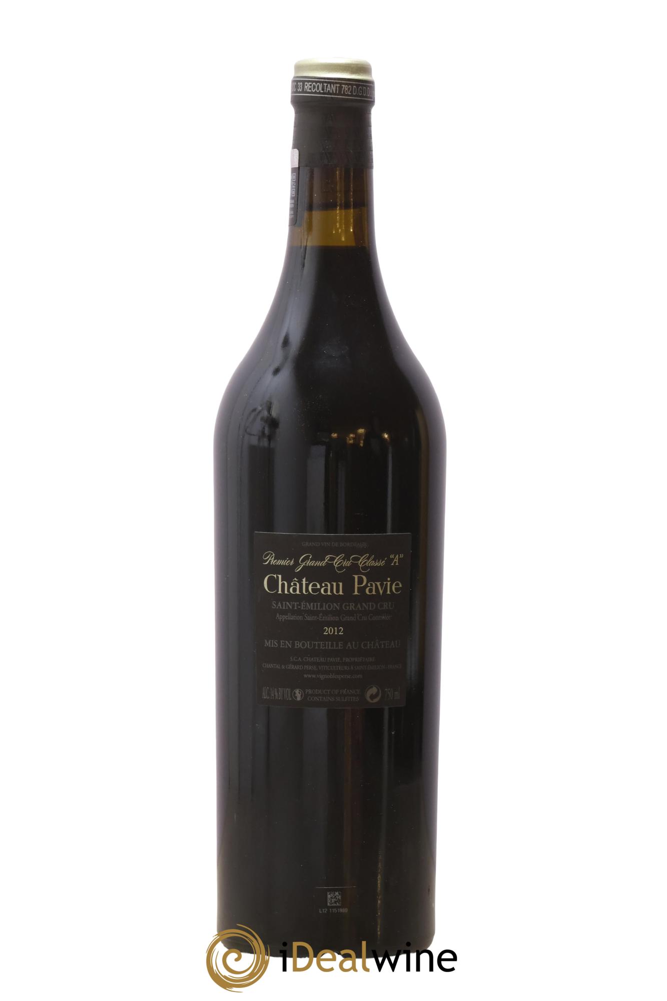 Château Pavie 1er Grand Cru Classé A 2012 - Lotto di 1 bottiglia - 1