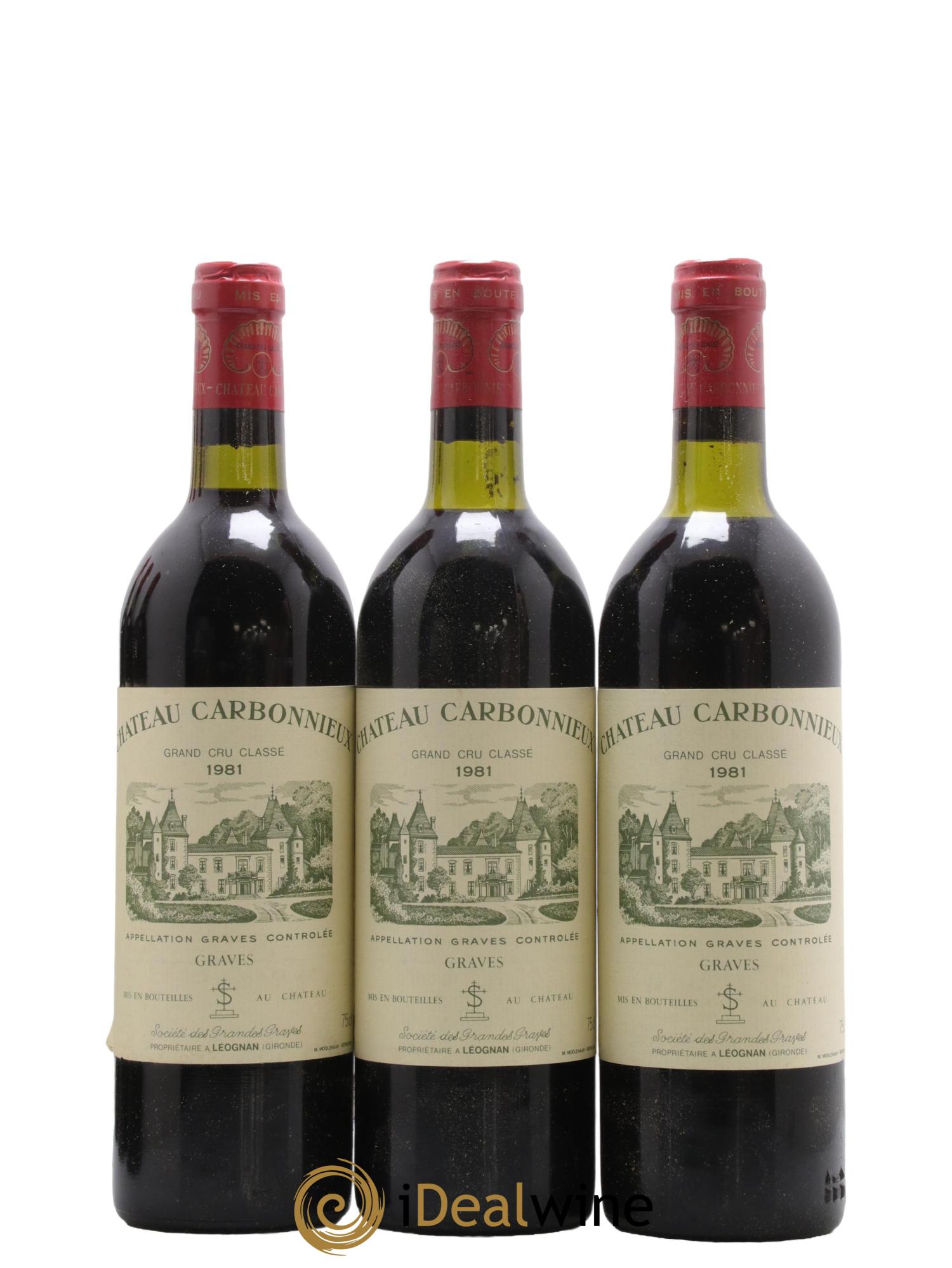 Château Carbonnieux Cru Classé de Graves 1981 - Lot de 12 bouteilles - 3