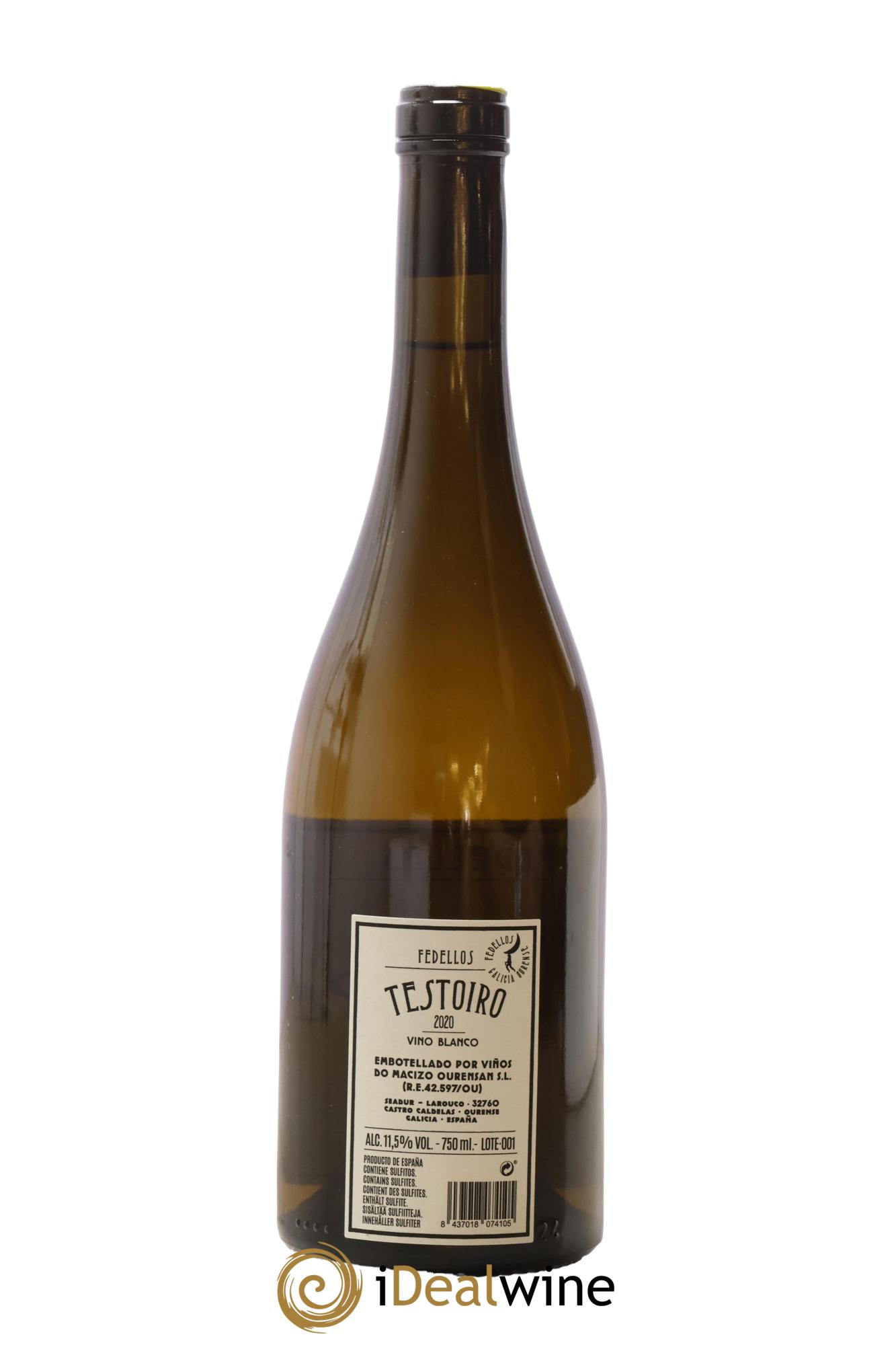 Espagne Ribeira Sacra Testoiro Fedellos 2020 - Lot of 1 bottle - 1