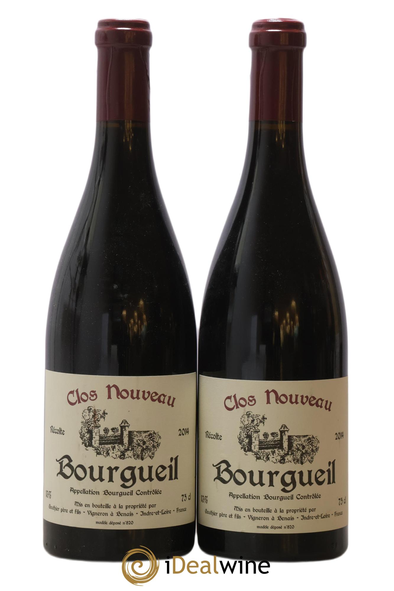 Bourgueil Clos Nouveau Domaine du Bel Air 2014 - Posten von 2 Flaschen - 0