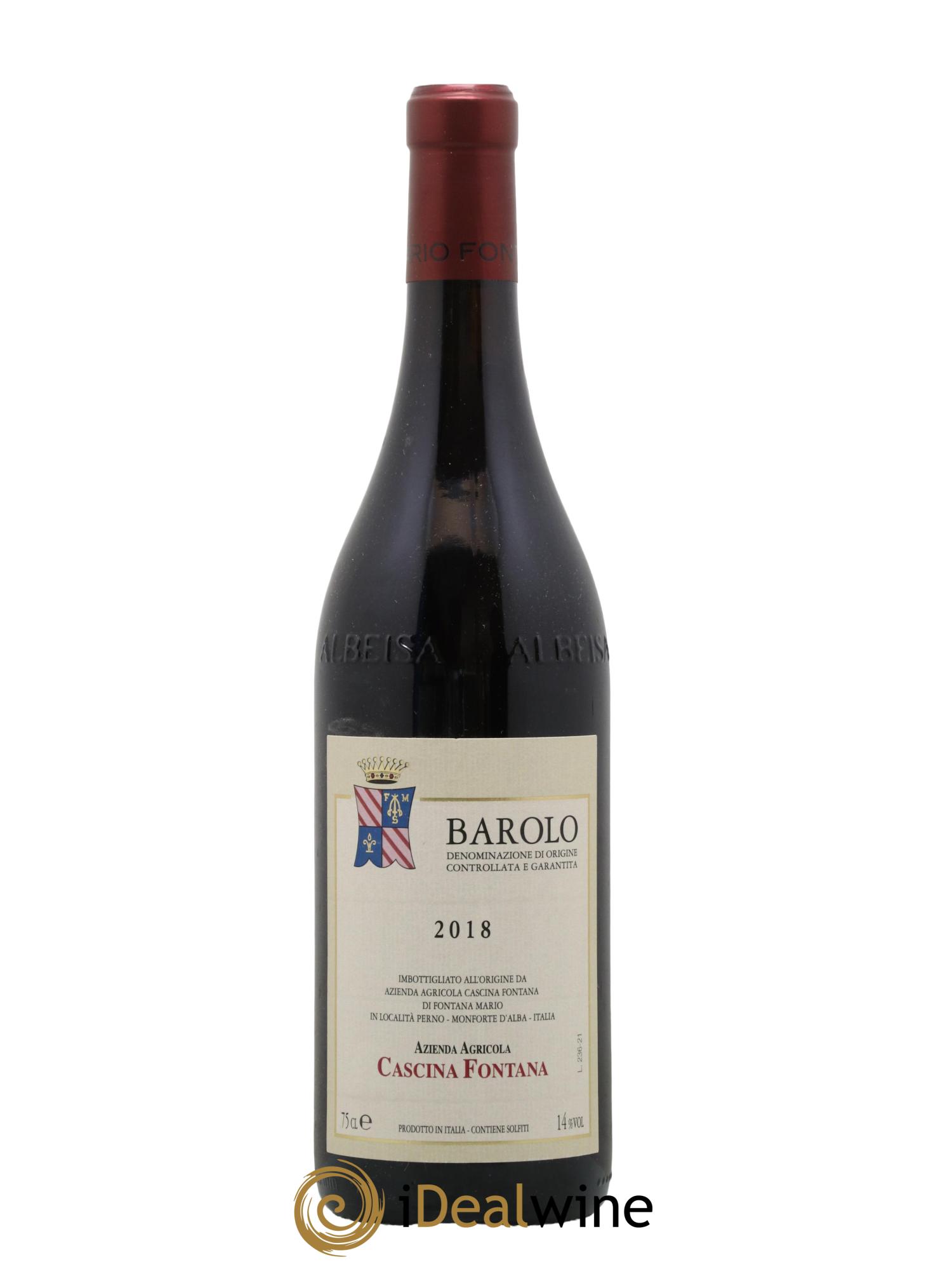 Barolo DOCG Cascina Fontana 2018 - Lot de 1 bouteille - 0