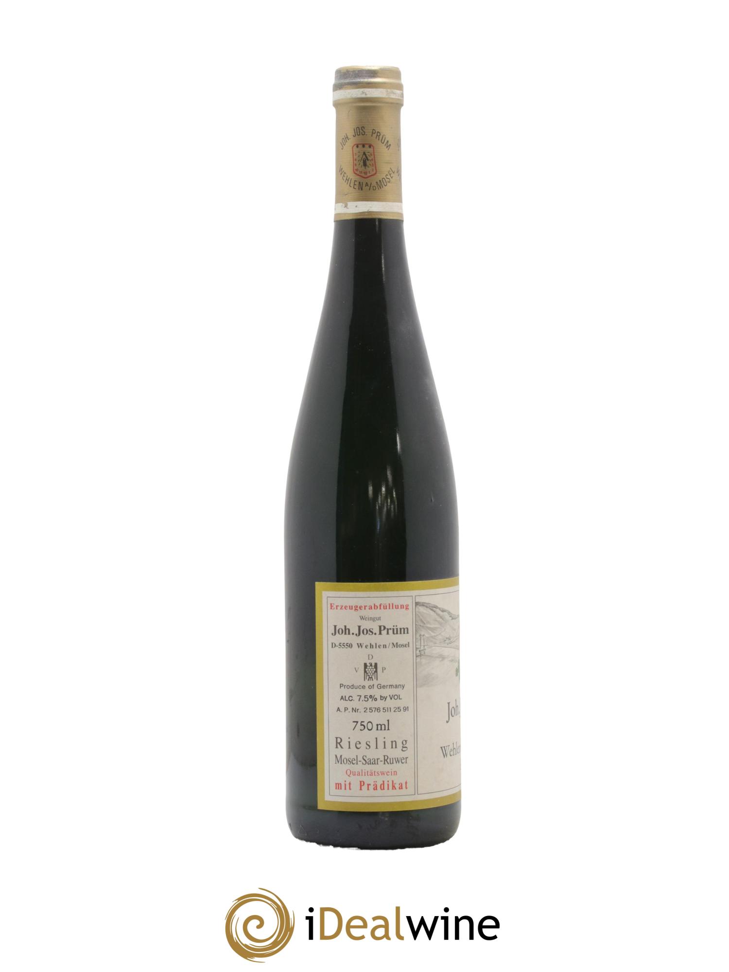 Riesling Joh. Jos. Prum Wehlener Sonnenuhr Auslese Gold Capsule 1990 - Lotto di 1 bottiglia - 2