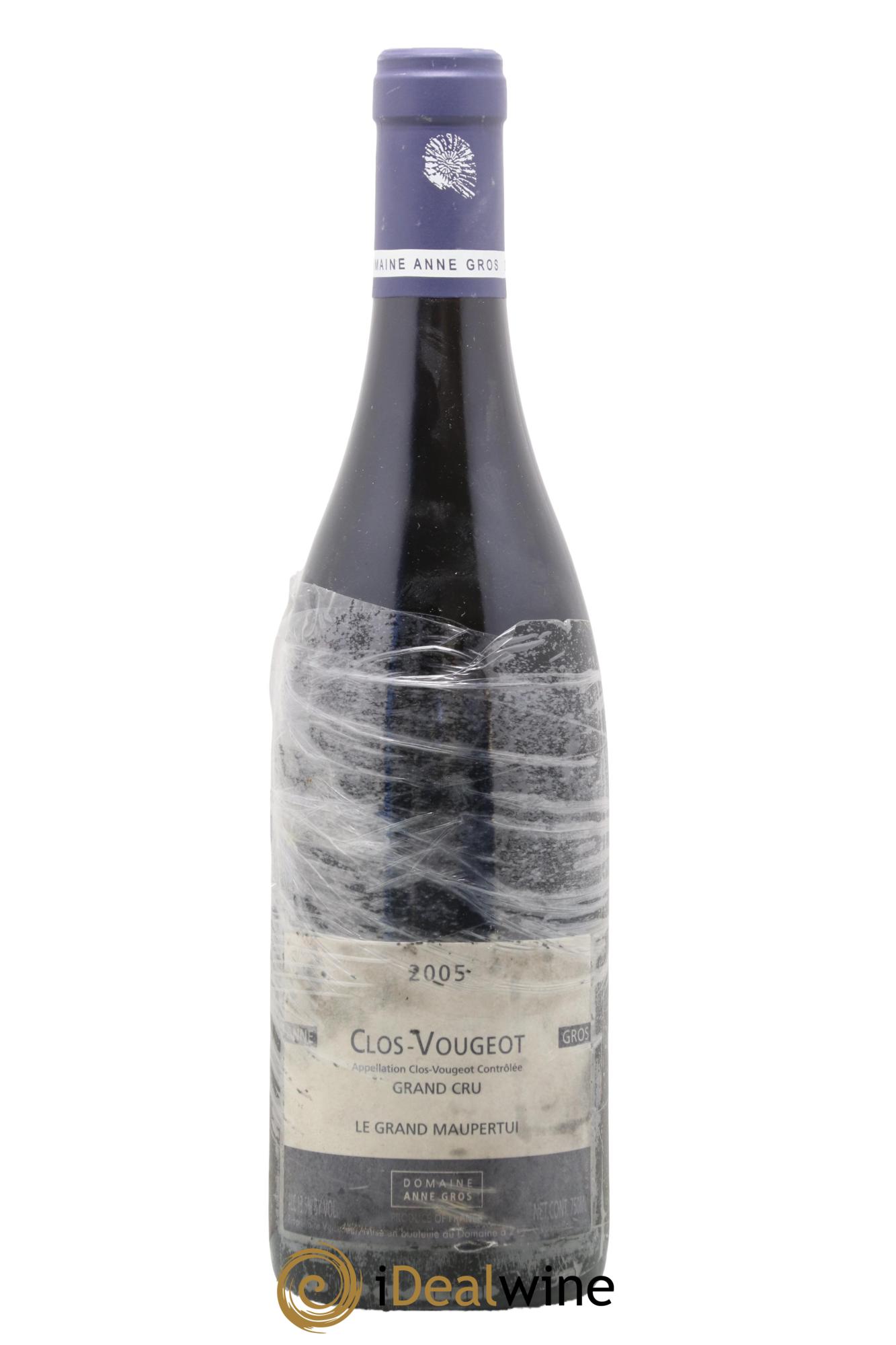 Clos de Vougeot Grand Cru Le Grand Maupertui Anne Gros 2005 - Lot de 1 bouteille - 0
