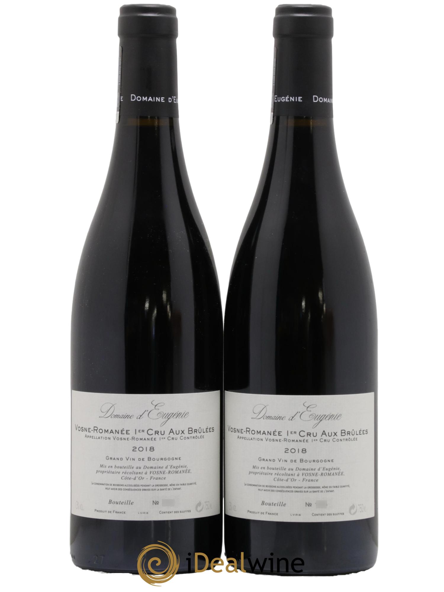 Vosne-Romanée 1er Cru Aux Brûlées Domaine René Engel - Domaine Eugénie 2018 - Lot de 2 bouteilles - 1