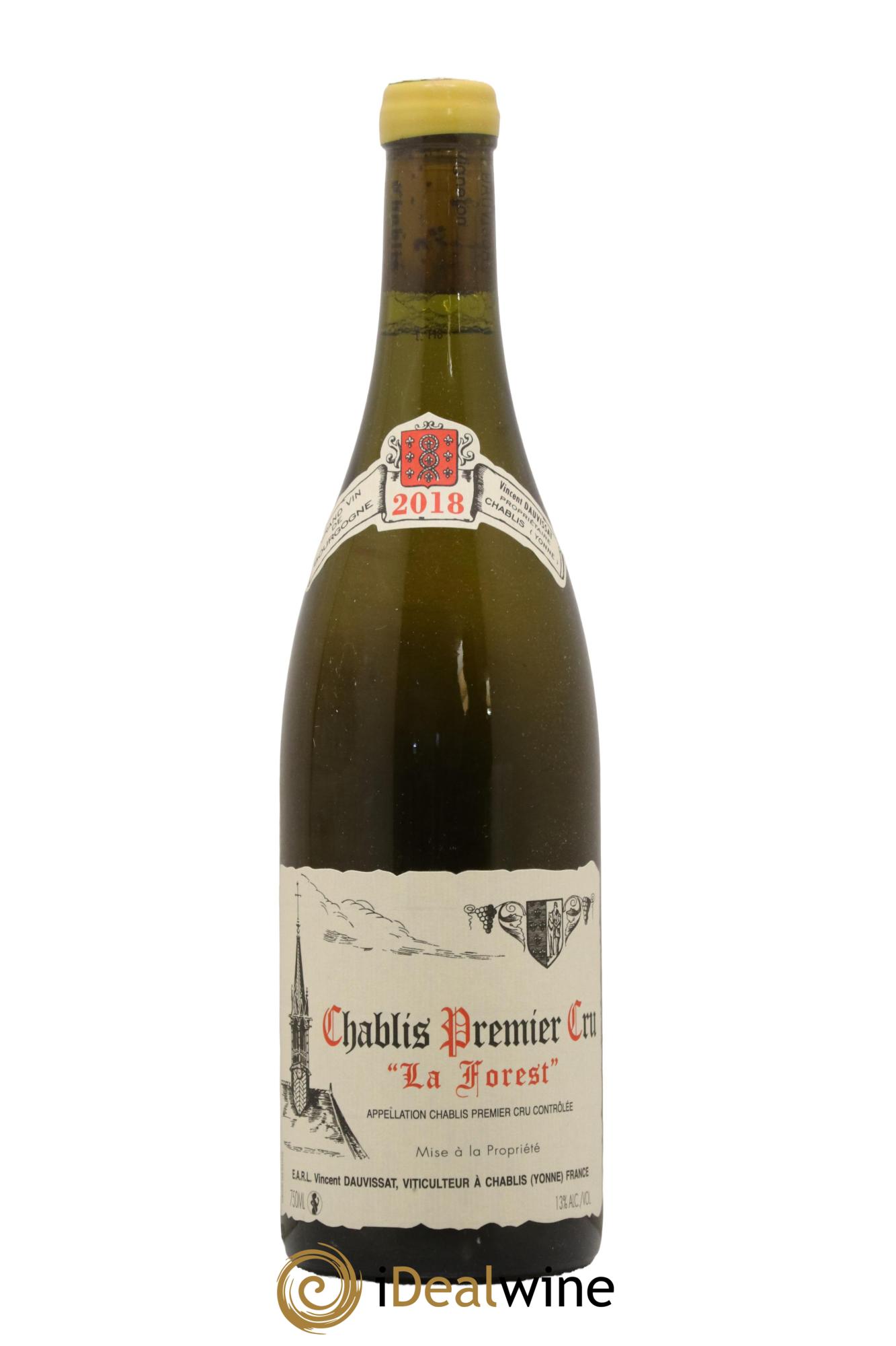 Chablis 1er Cru La Forest Vincent Dauvissat (Domaine) 2018 - Lot of 1 bottle - 0
