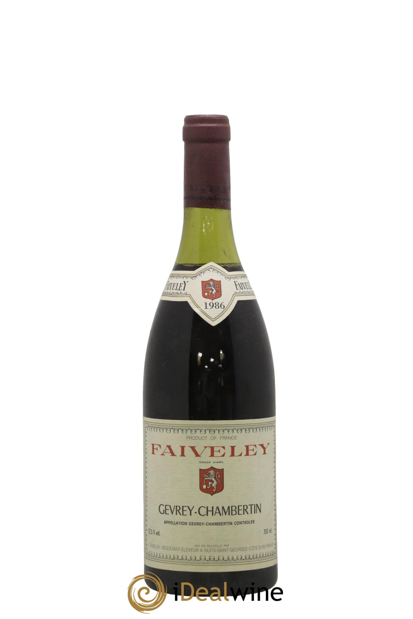 Gevrey-Chambertin Faiveley 1986 - Lot de 1 bouteille - 0