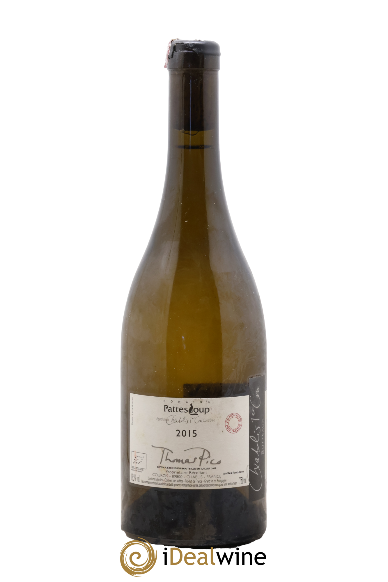 Chablis 1er Cru Butteaux Pattes Loup (Domaine) 2015 - Lot of 1 bottle - 1