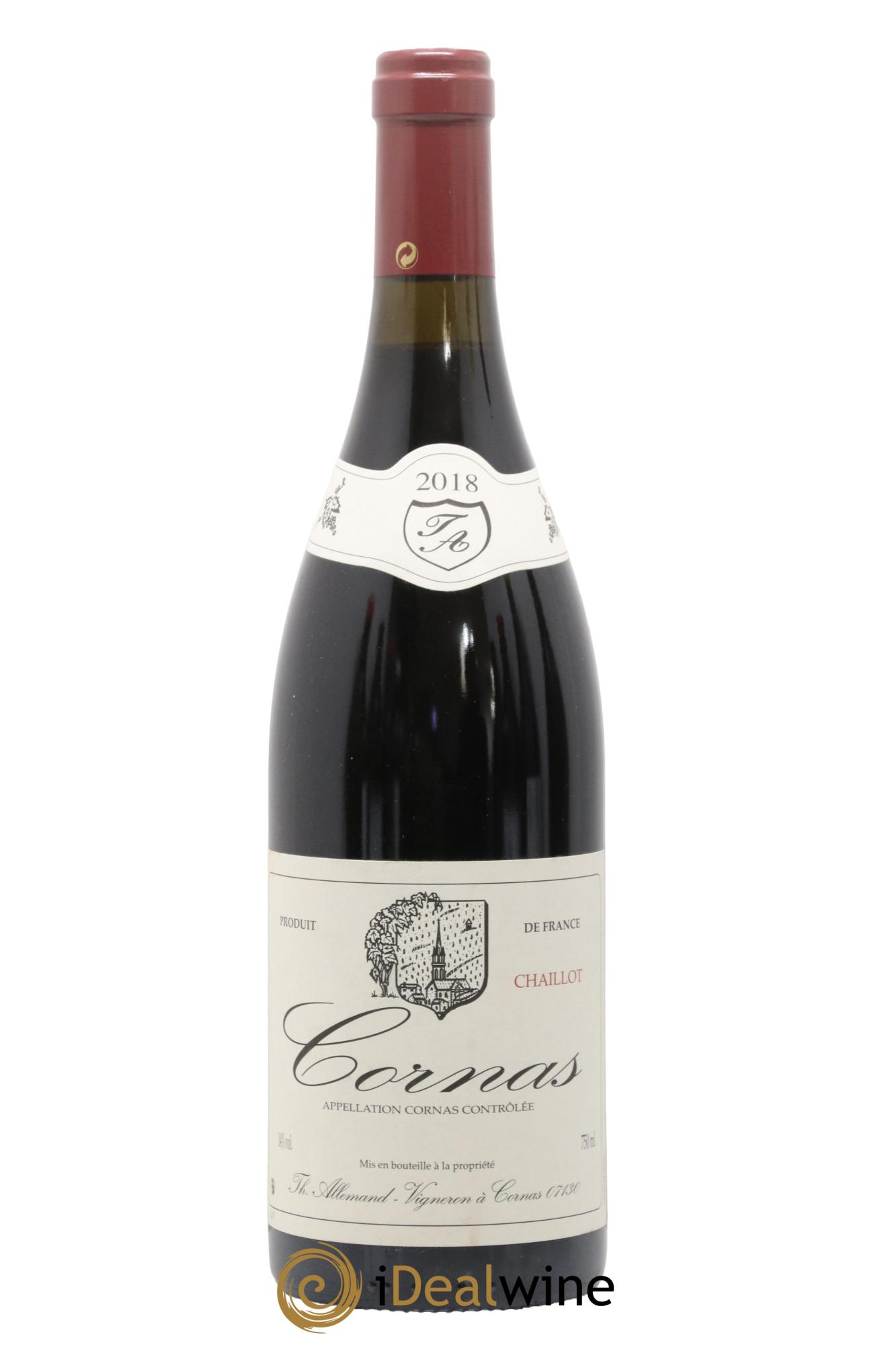 Cornas Chaillot Thierry Allemand 2018 - Lot de 1 bouteille - 0