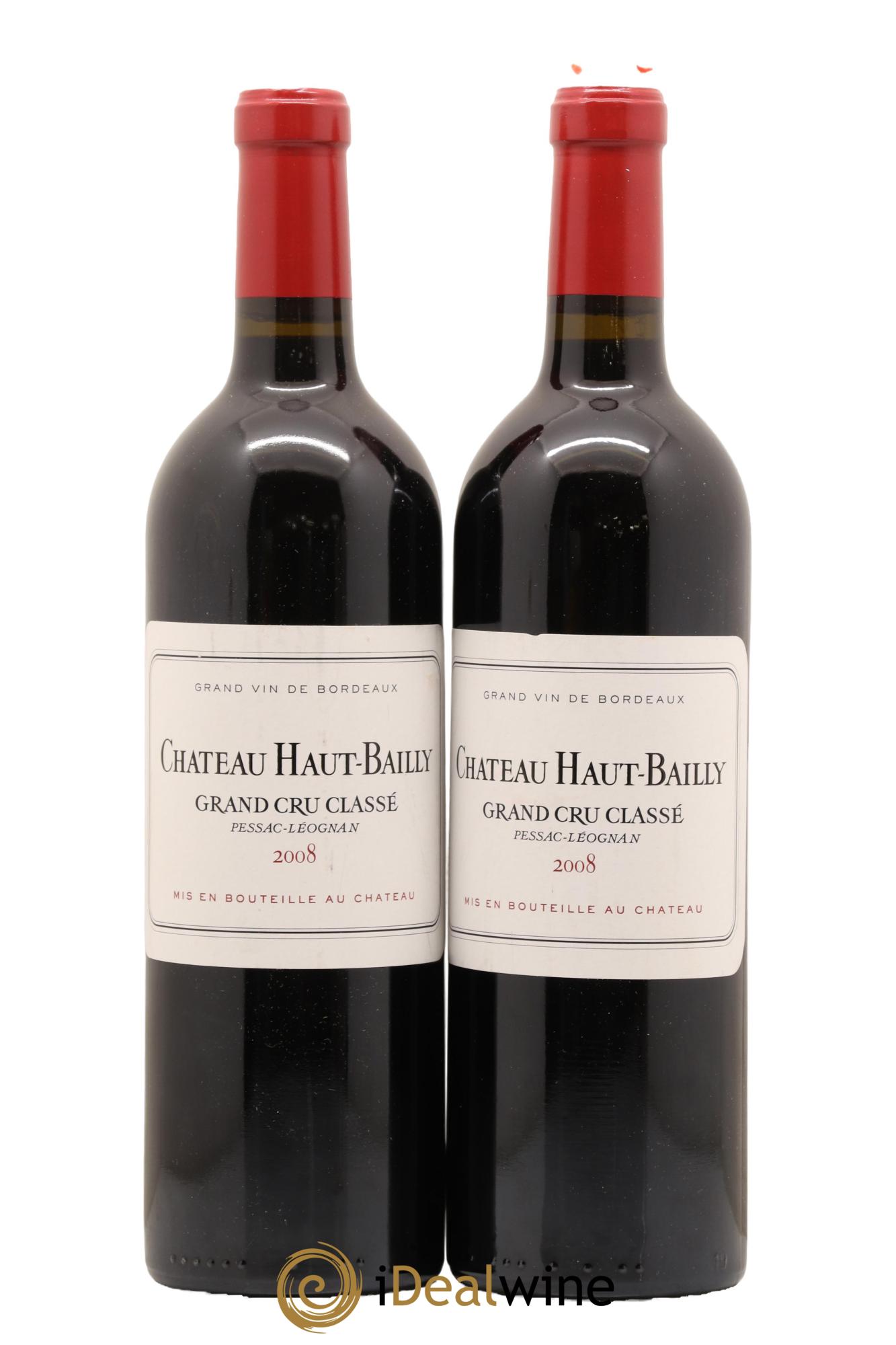Château Haut-Bailly Cru Classé de Graves 2008 - Lot de 2 bouteilles - 0
