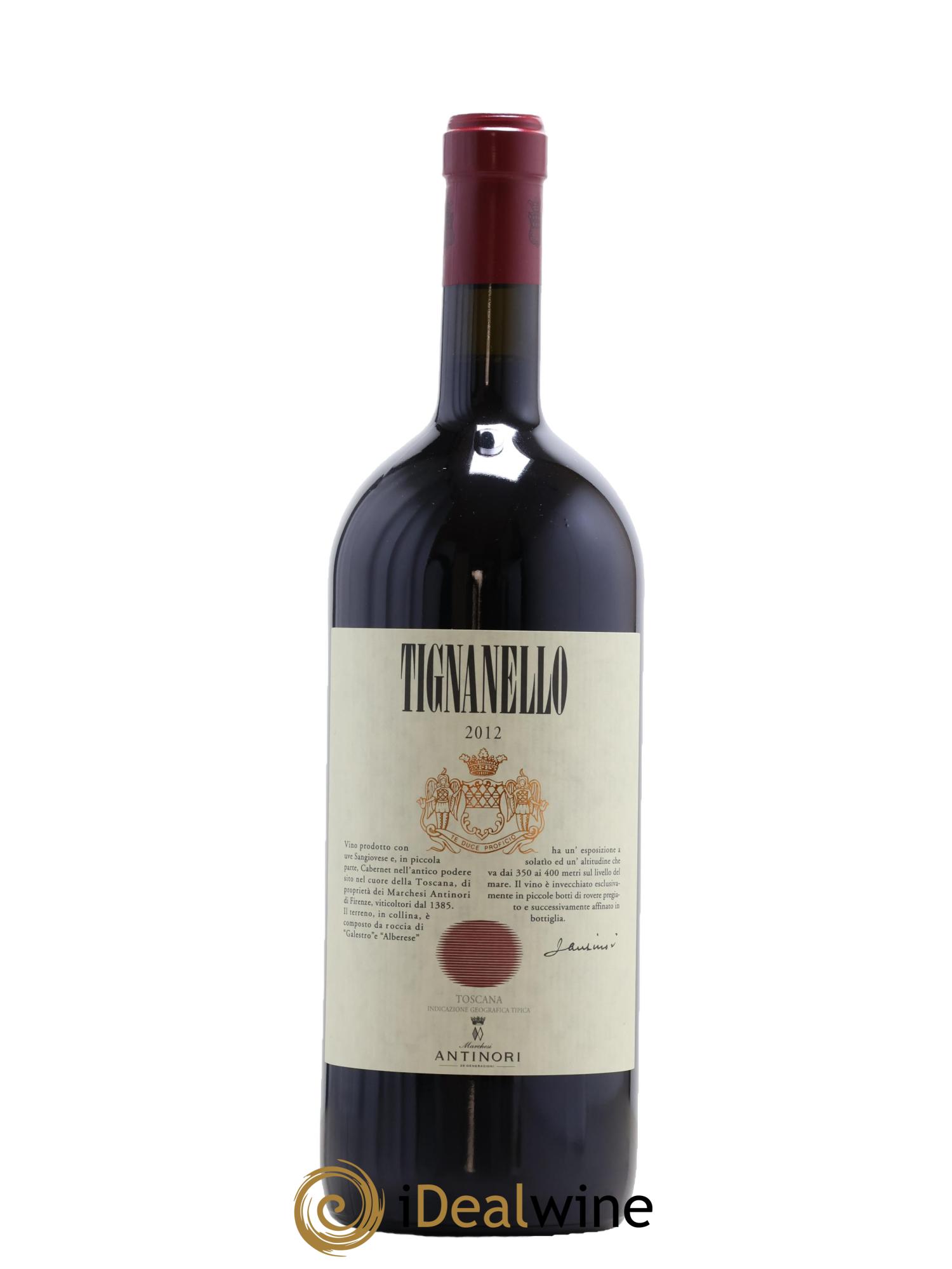 Toscana IGT Tignanello Marchesi Antonori 2012 - Lot de 1 magnum - 0