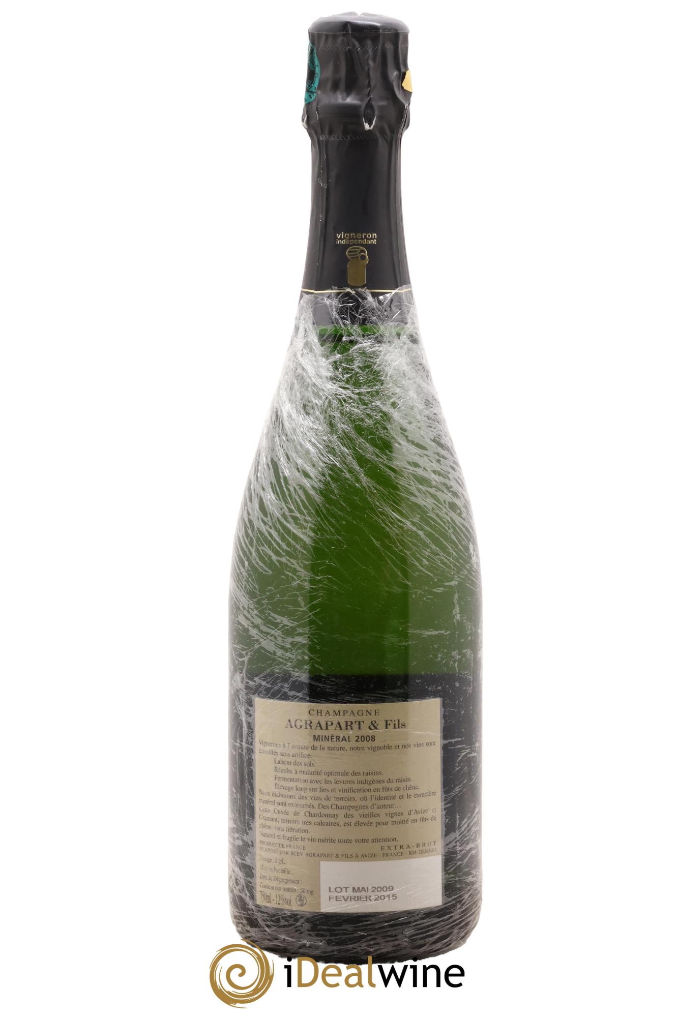 Minéral Blanc de Blancs Extra-Brut Agrapart & Fils 2008 - Lot de 1 bouteille - 1