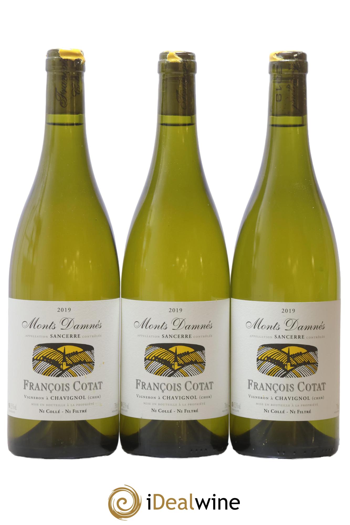 Sancerre Les Monts Damnés François Cotat 2019 - Lot of 3 bottles - 0