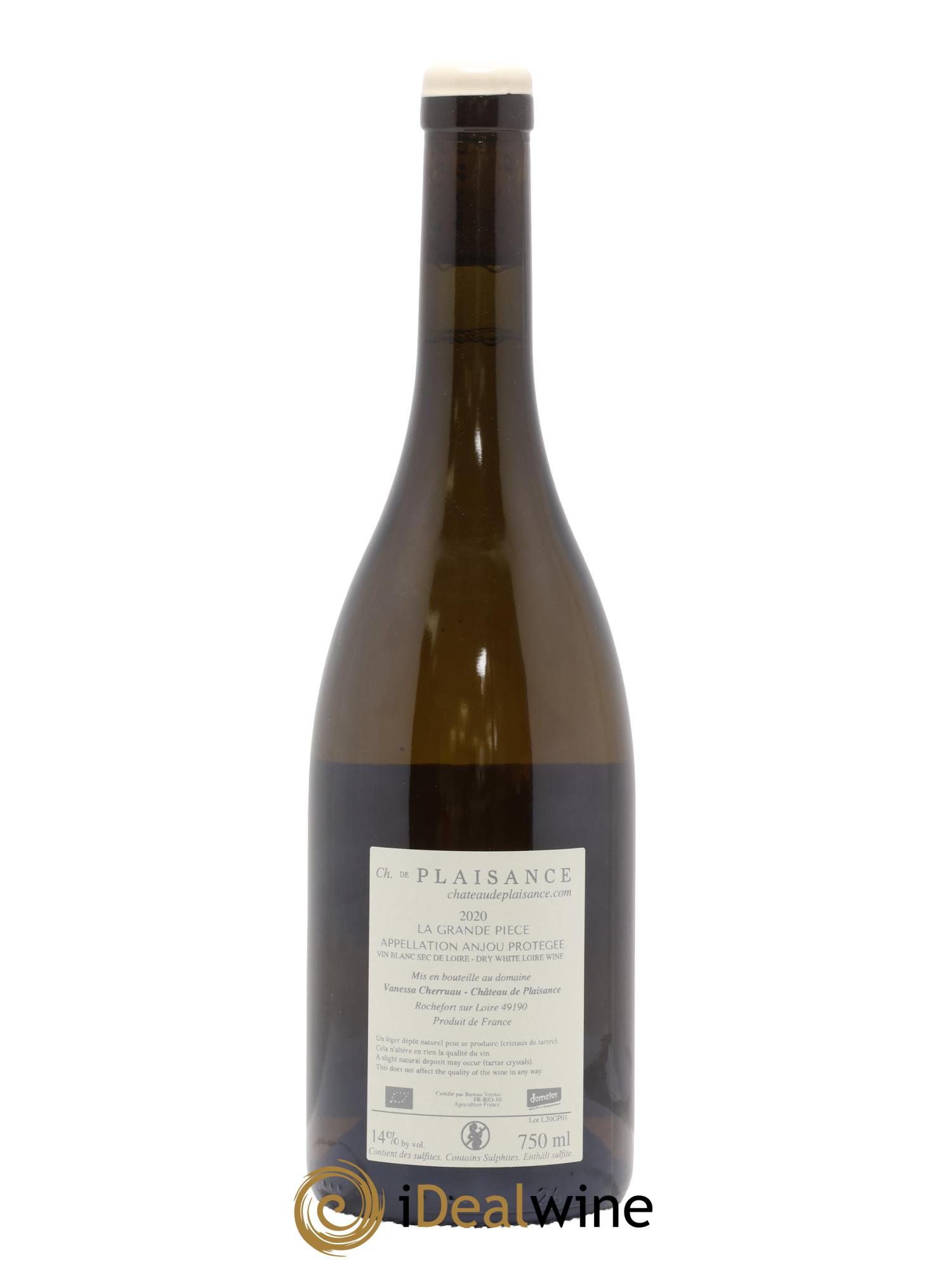 Anjou La Grande Pièce Château de Plaisance 2020 - Lot de 1 bouteille - 1