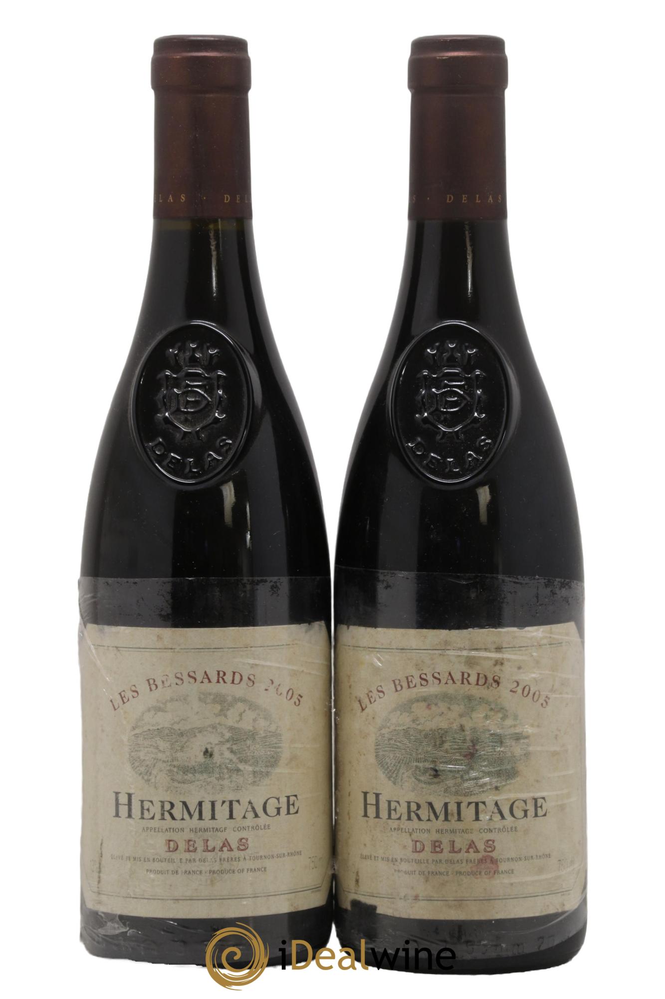 Hermitage Les Bessards Delas Frères 2005 - Lot de 2 bouteilles - 0