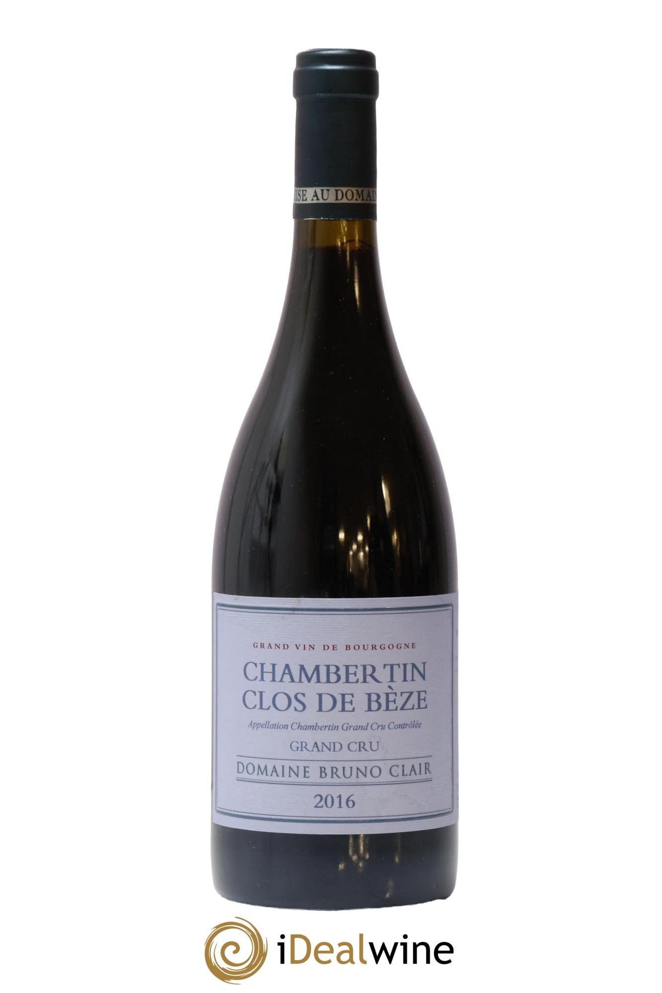 Chambertin Clos de Bèze Grand Cru Bruno Clair (Domaine) 2016 - Lot de 1 bouteille - 0