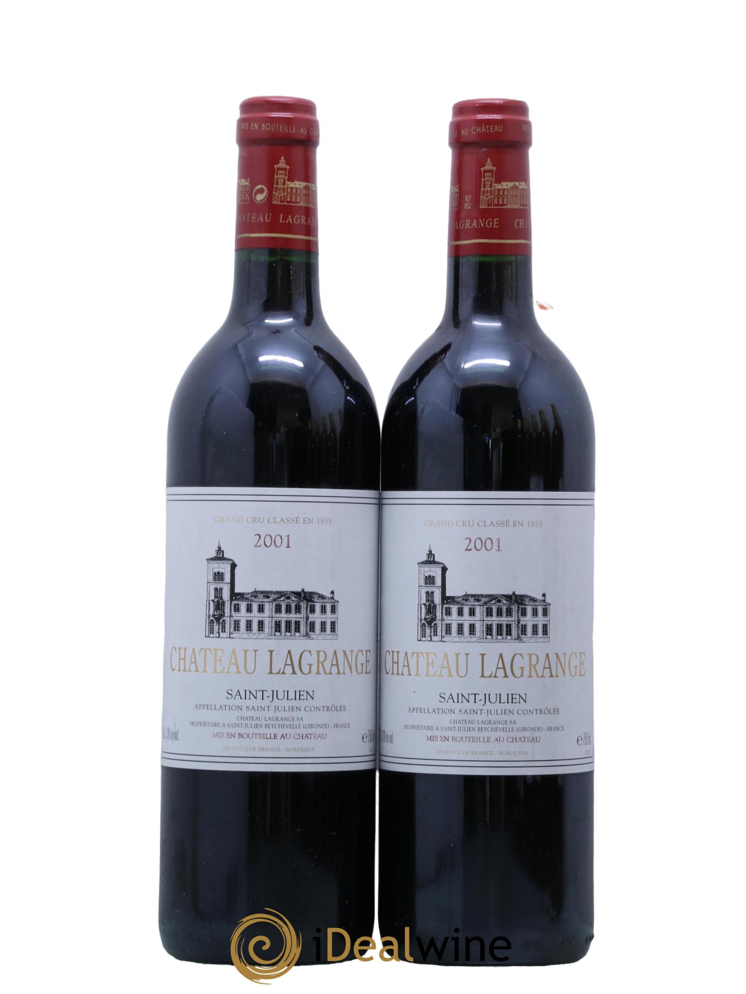 Château Lagrange 3ème Grand Cru Classé 2001 - Lot de 2 bouteilles - 0