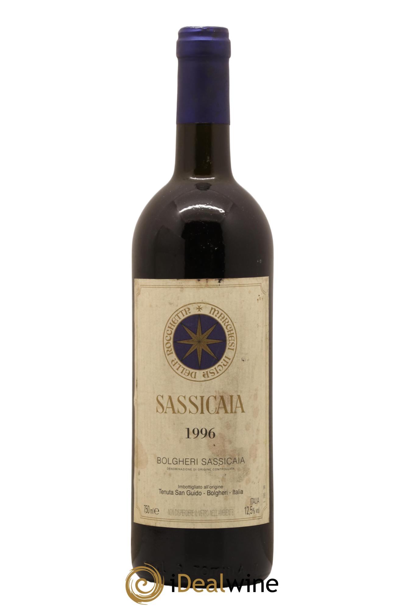 Bolgheri DOC Sassicaia Tenuta San Guido 1996 - Lot de 1 bouteille - 0