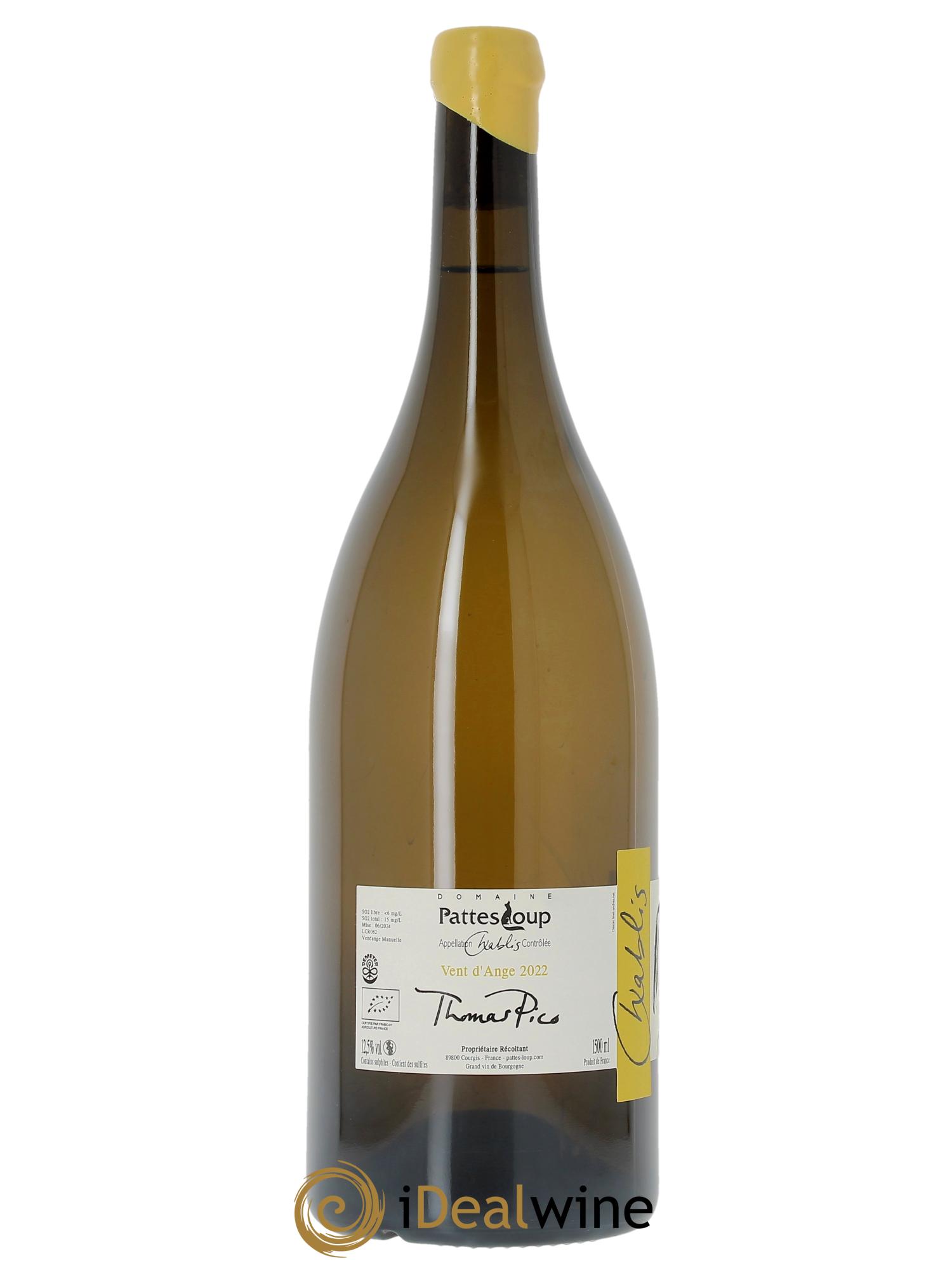 Chablis Vent d'Ange Pattes Loup (Domaine)  2022 - Posten von 1 Magnum - 1