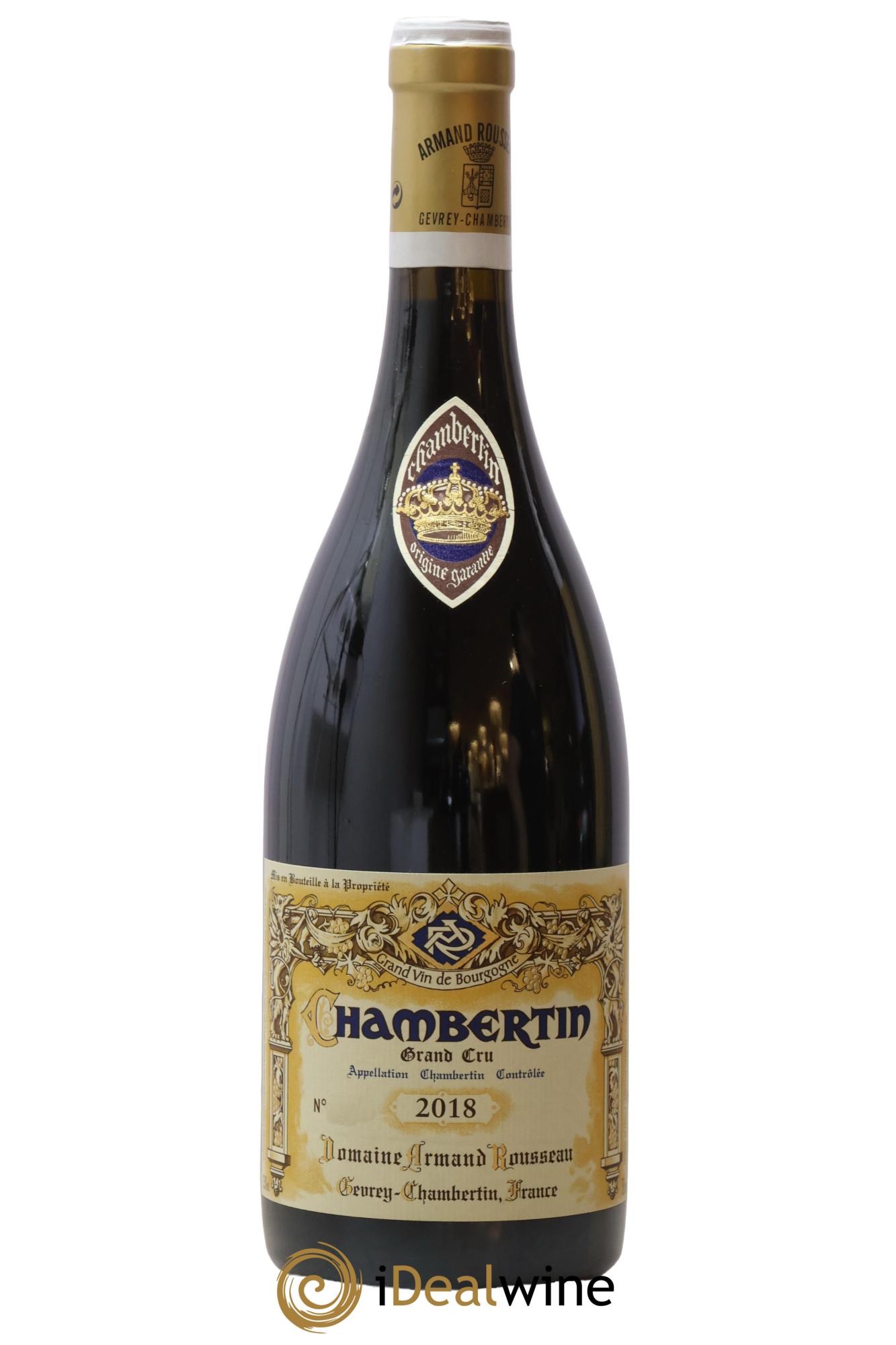 Chambertin Grand Cru Armand Rousseau (Domaine) 2018 - Lot de 1 bouteille - 0