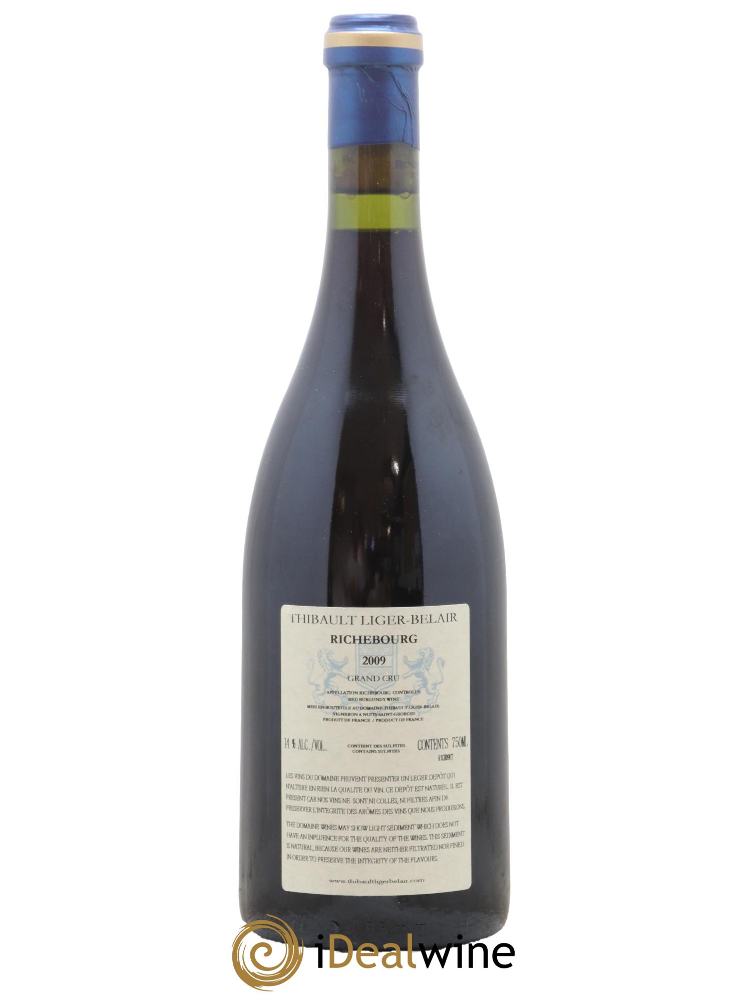 Richebourg Grand Cru Thibault Liger-Belair 2009 - Lot de 1 bouteille - 1