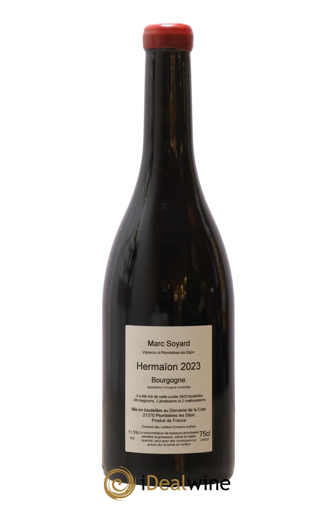 Bourgogne Hermaion Domaine de la Cras - Marc Soyard 2023 - Lot de 1 bouteille - 1
