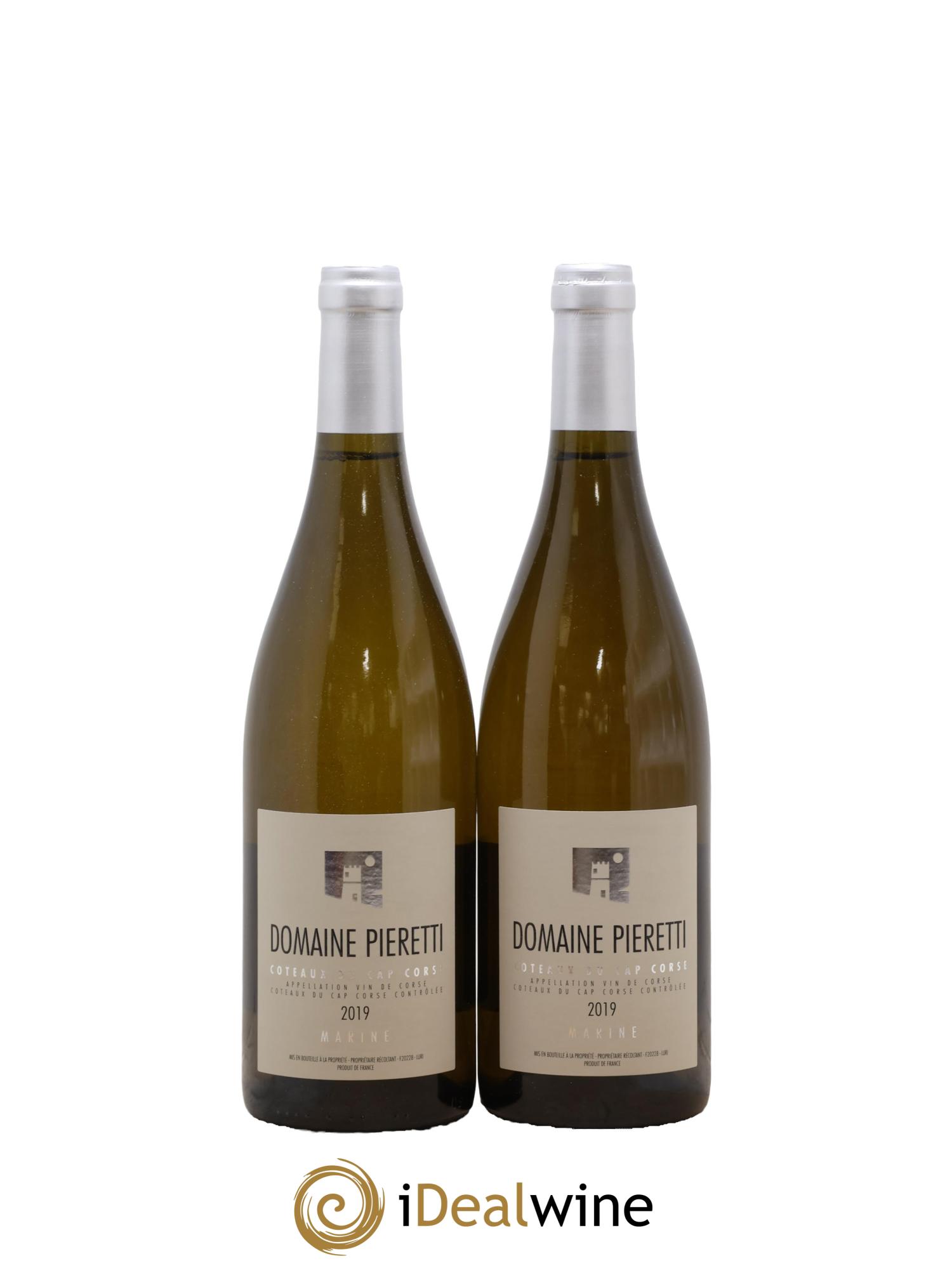 Vin de Corse Cap Corse Marine Domaine Pieretti 2019 - Lotto di 2 bottiglie - 0