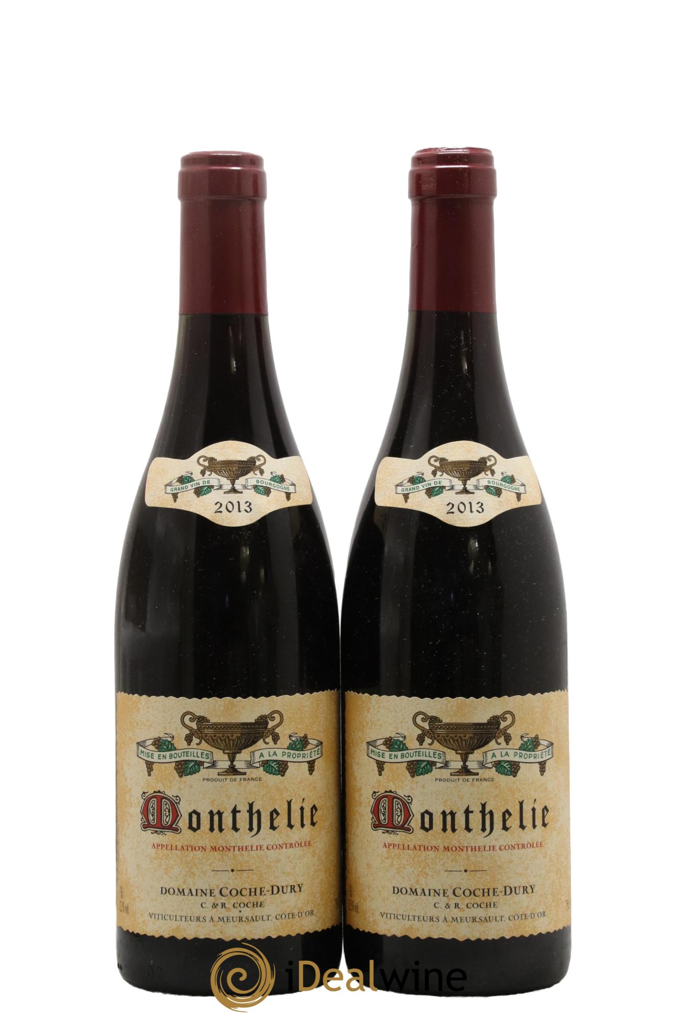 Monthélie Coche Dury (Domaine) 2013 - Lot de 2 bouteilles - 0