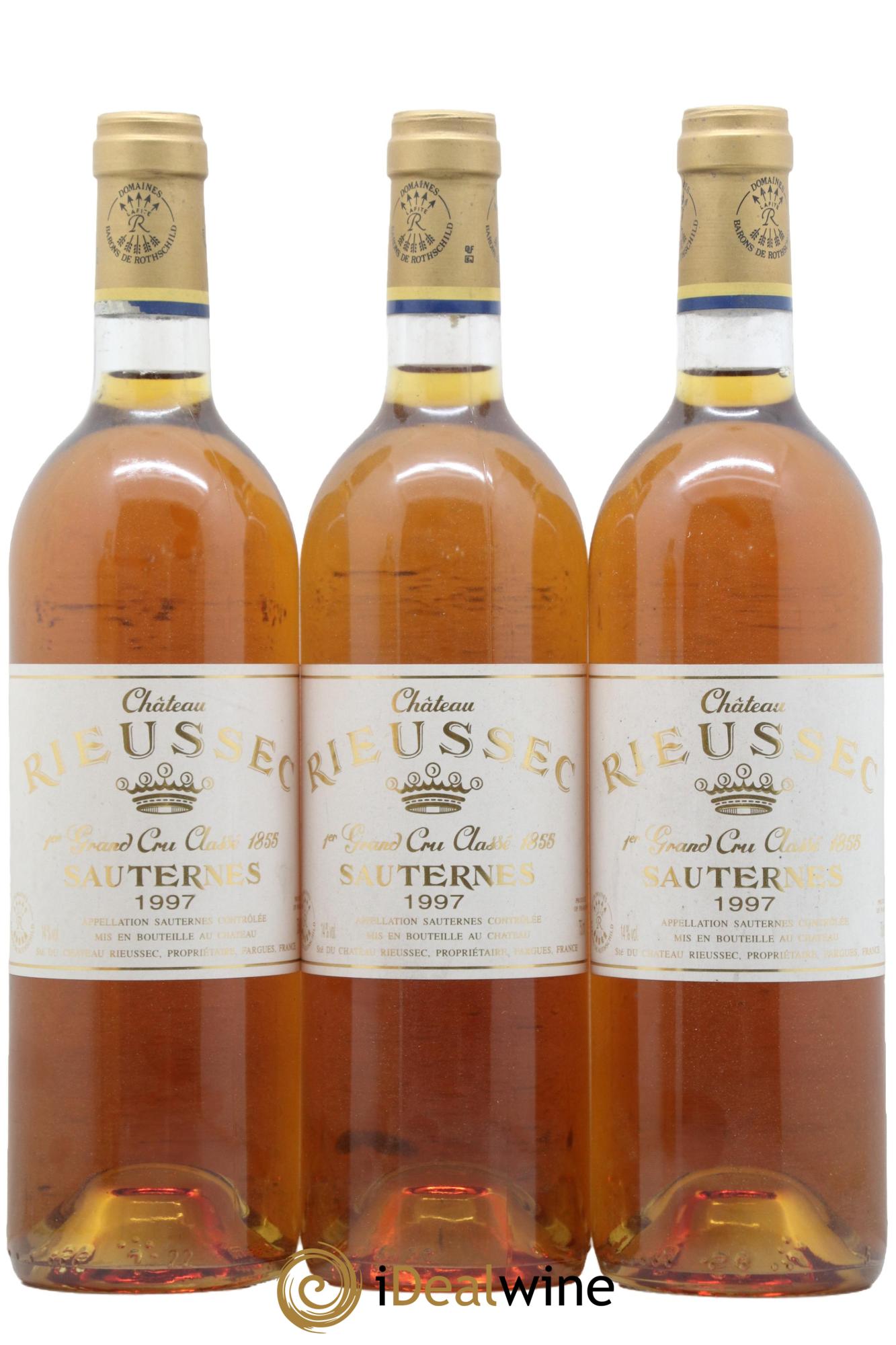 Château Rieussec 1er Grand Cru Classé 1997 - Lotto di 3 bottiglie - 0