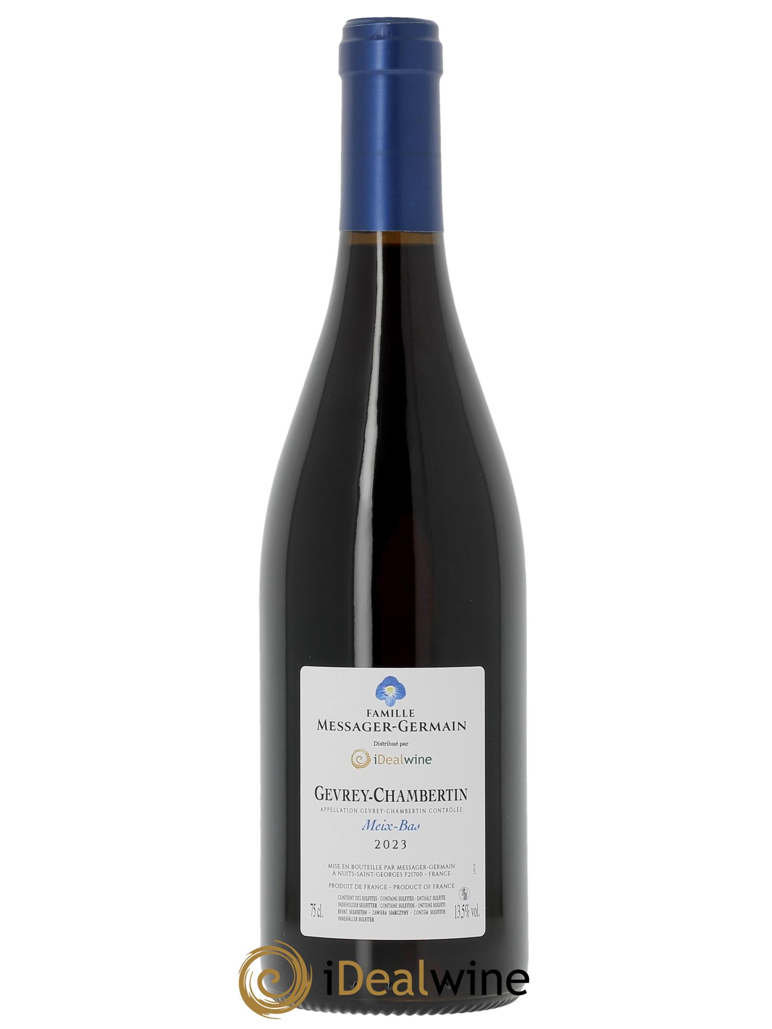 Gevrey-Chambertin Meix Bas Messager Germain 2023 - Lot de 1 bouteille - 1