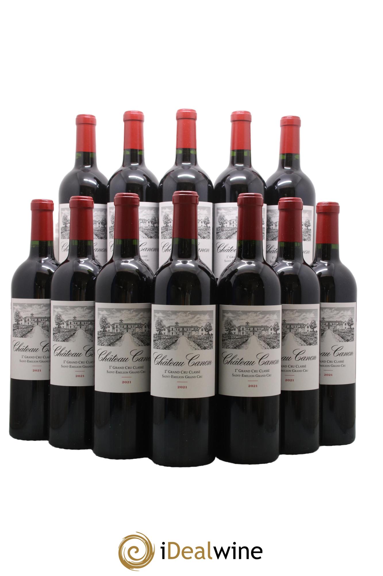 Château Canon 1er Grand Cru Classé B 2021 - Lotto di 12 bottiglie - 0