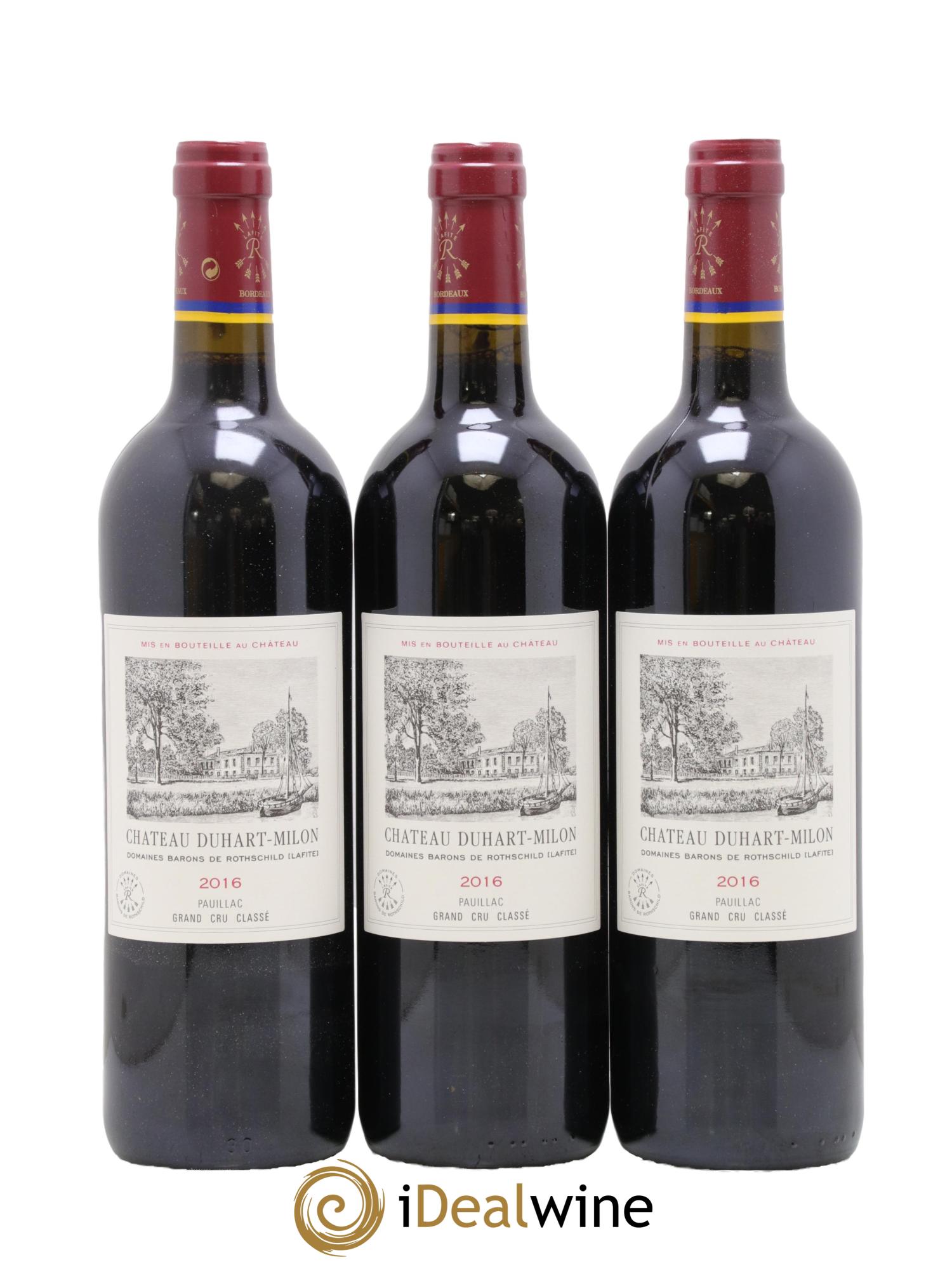 Château Duhart-Milon 4ème Grand Cru Classé 2016 - Lot de 3 bouteilles - 0