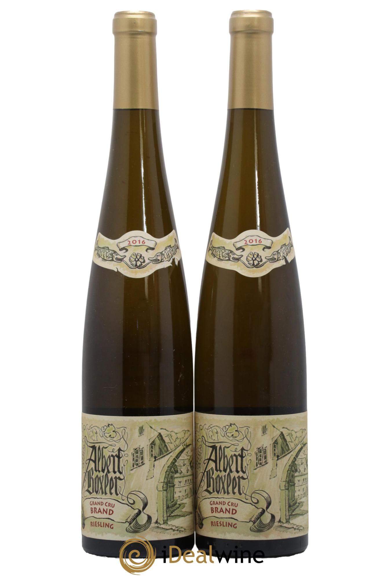 Alsace Riesling Grand Cru Brand K Albert Boxler 2016 - Lot de 2 bouteilles - 0