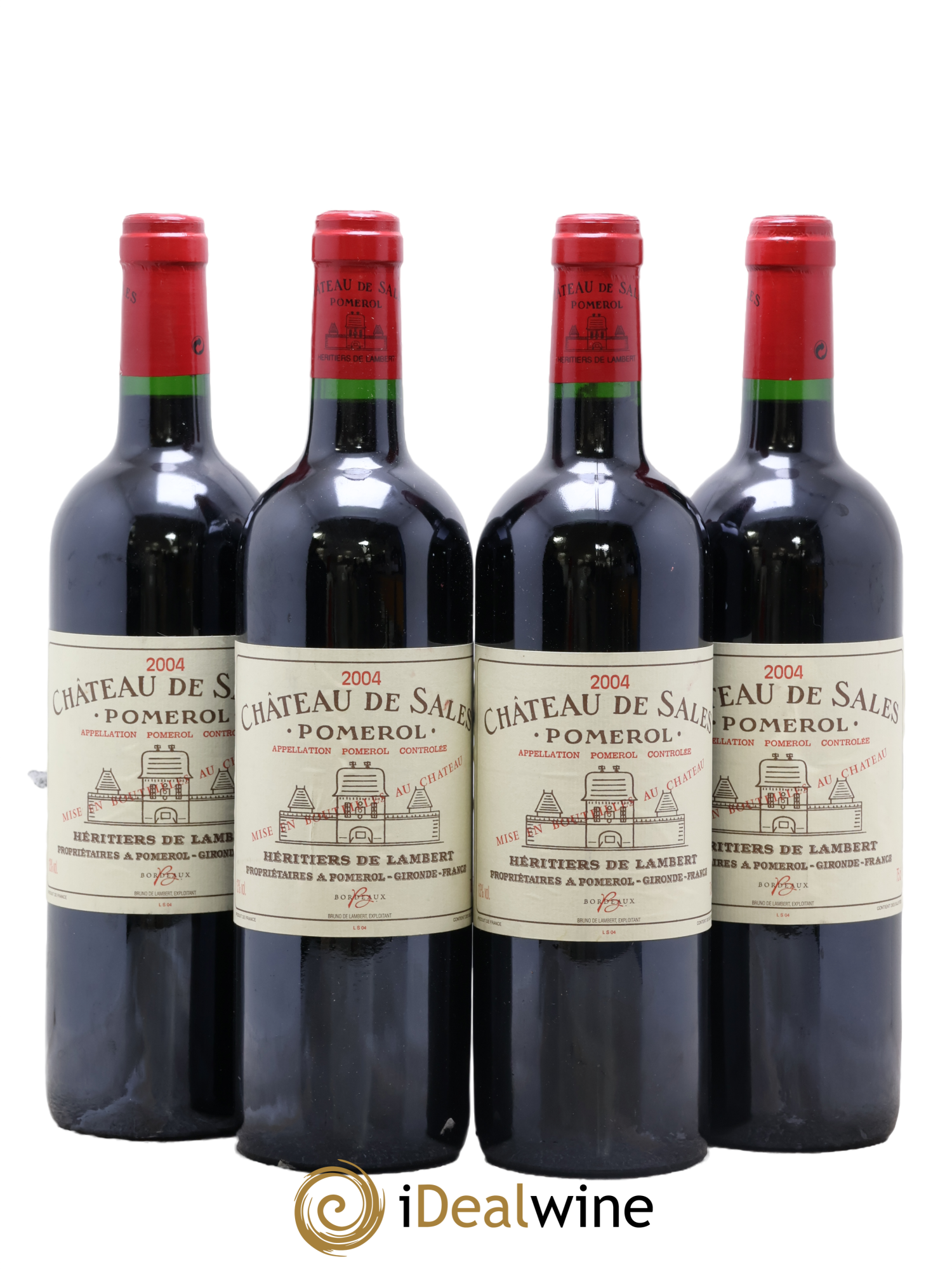 Château de Sales 2004 - Lot de 4 bouteilles - 0