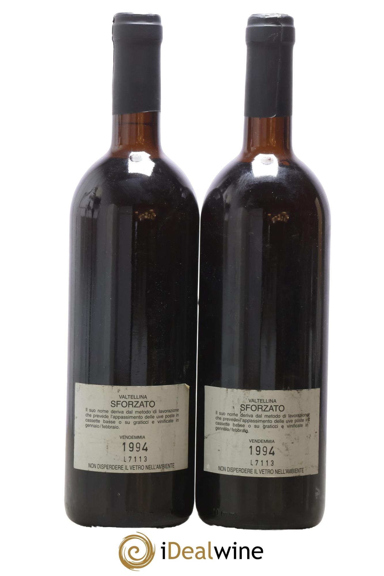 Italie Sforzato Sandro Fay - Valtellina 1994 - Posten von 2 Flaschen - 1