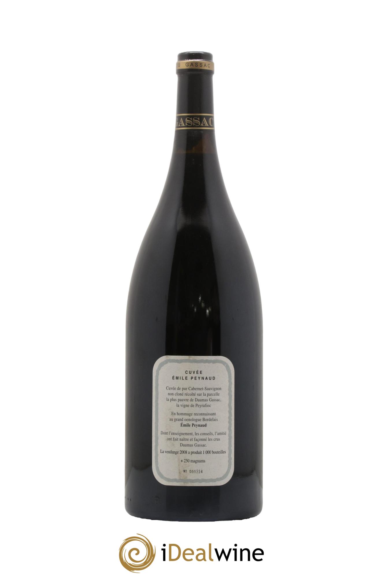 IGP Pays d'Hérault Mas de Daumas Gassac Cuvée Emile Peynaud Famille Guibert de La Vaissière  2008 - Lot of 1 magnum - 2