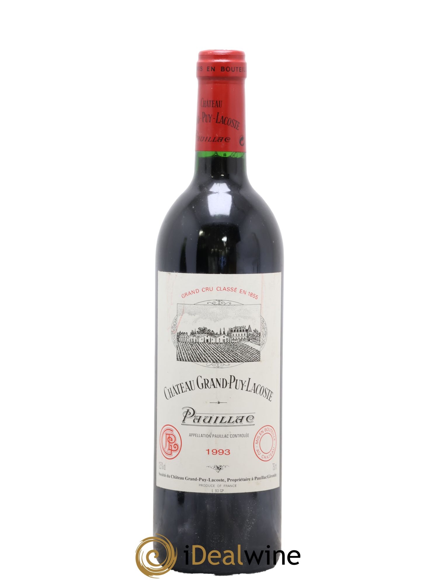 Château Grand Puy Lacoste 5ème Grand Cru Classé 1993 - Lot de 1 bouteille - 0