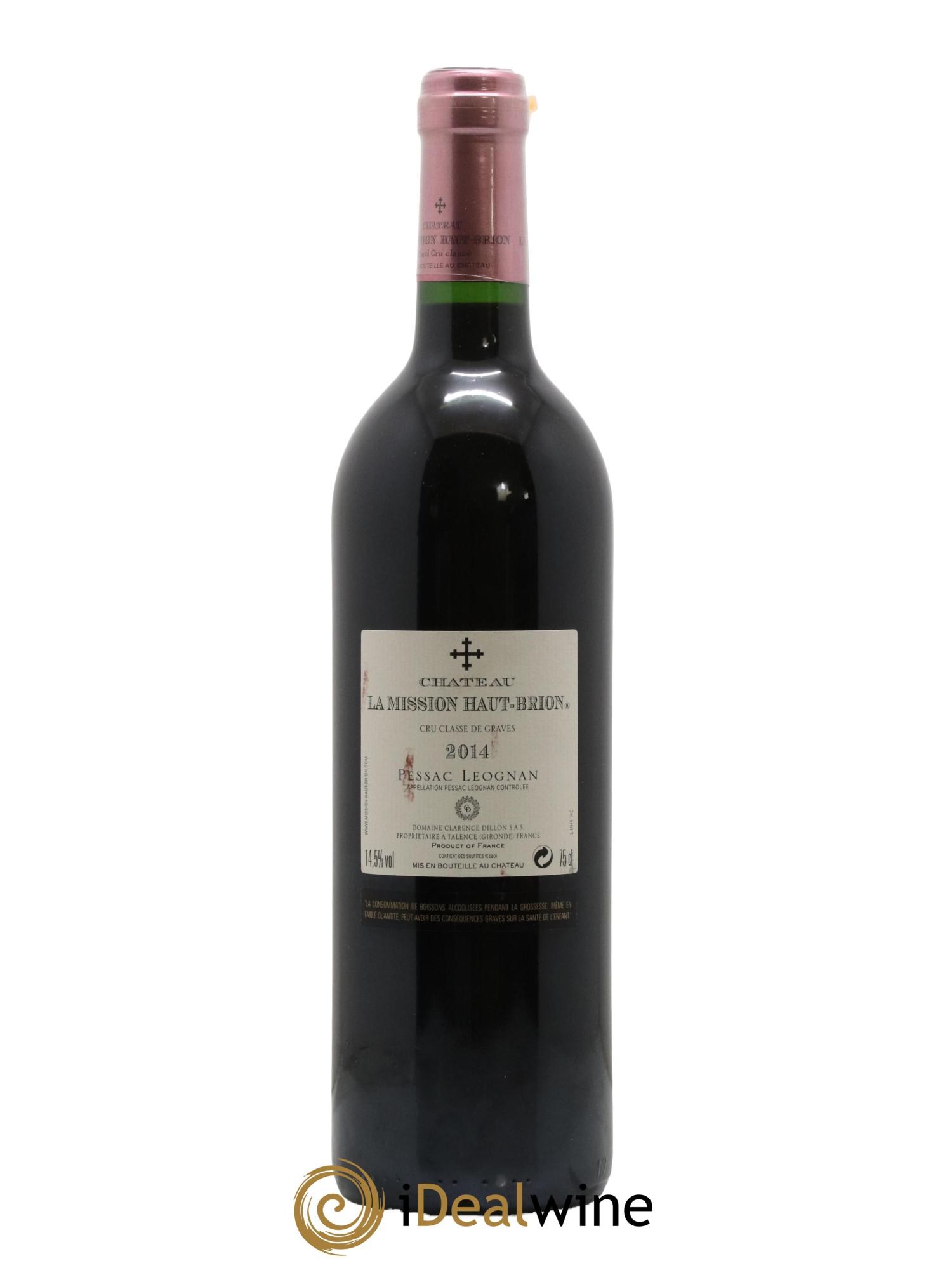 Château la Mission Haut-Brion Cru Classé de Graves 2014 - Lot de 1 bouteille - 1
