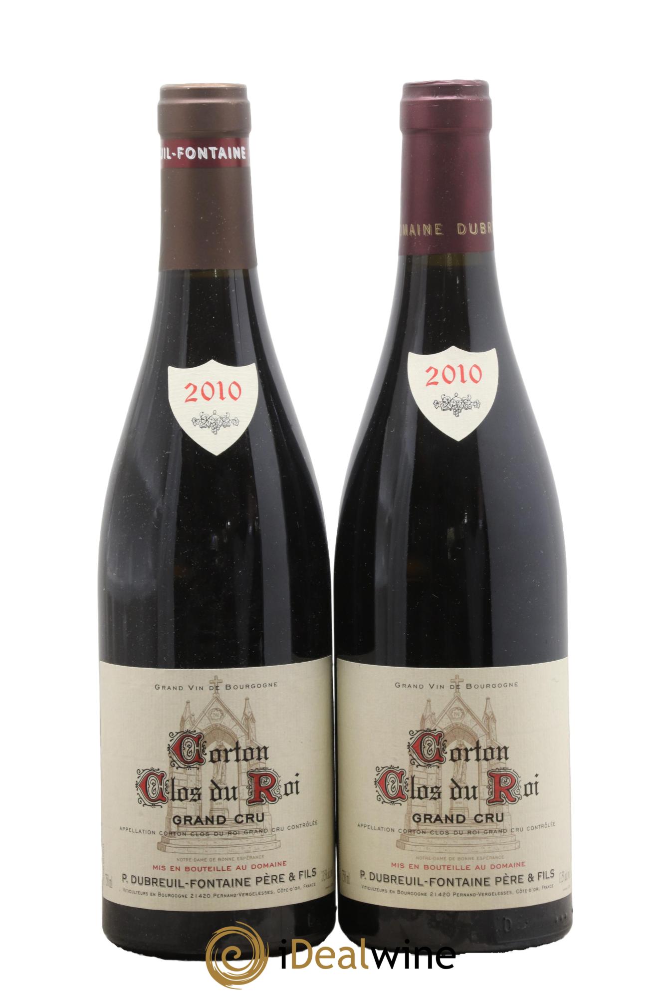 Corton Grand Cru Clos du Roi Dubreuil-Fontaine (Domaine) 2010 - Lot de 2 bouteilles - 0