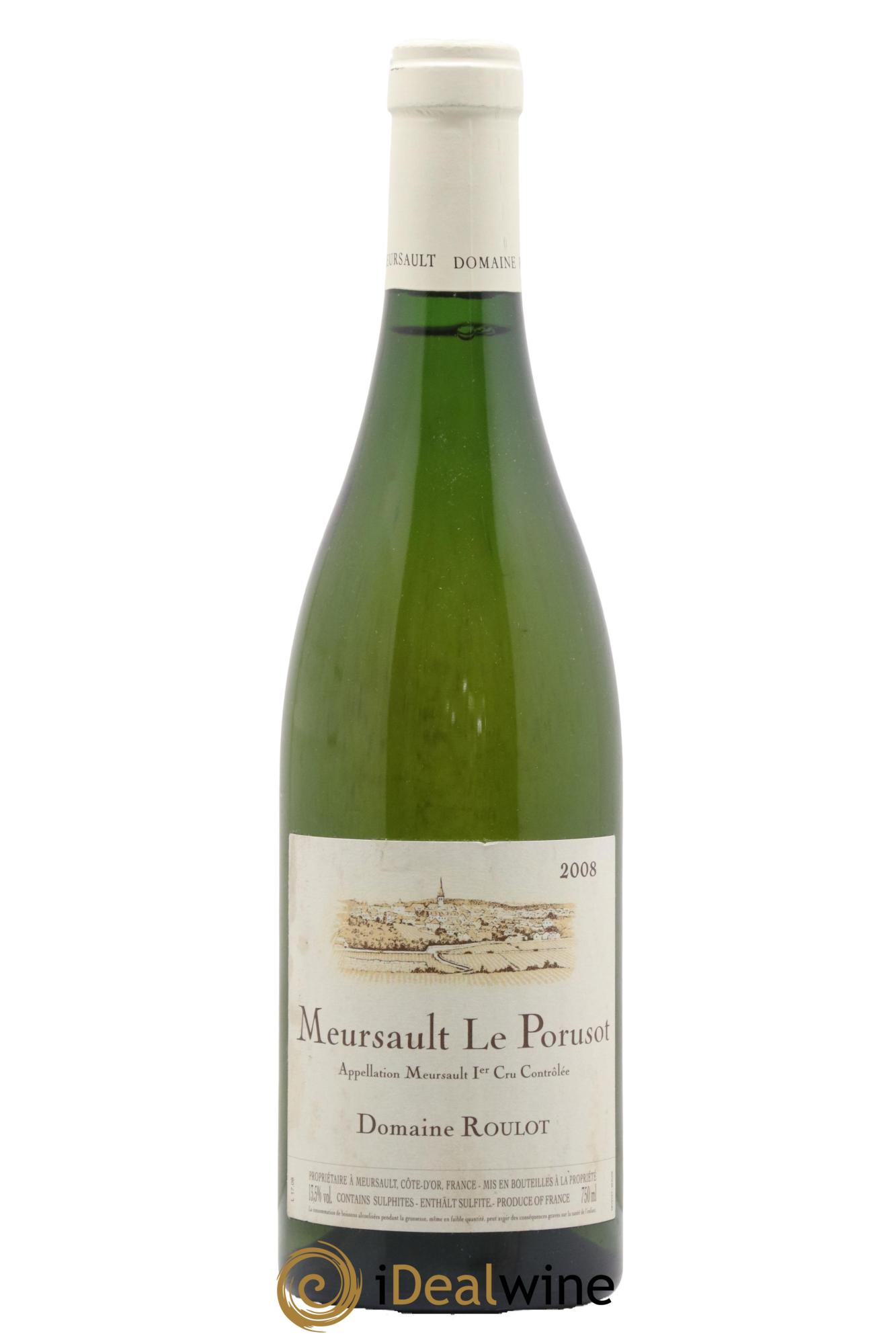 Meursault 1er Cru Le Porusot Roulot (Domaine) 2008 - Lot de 1 bouteille - 0